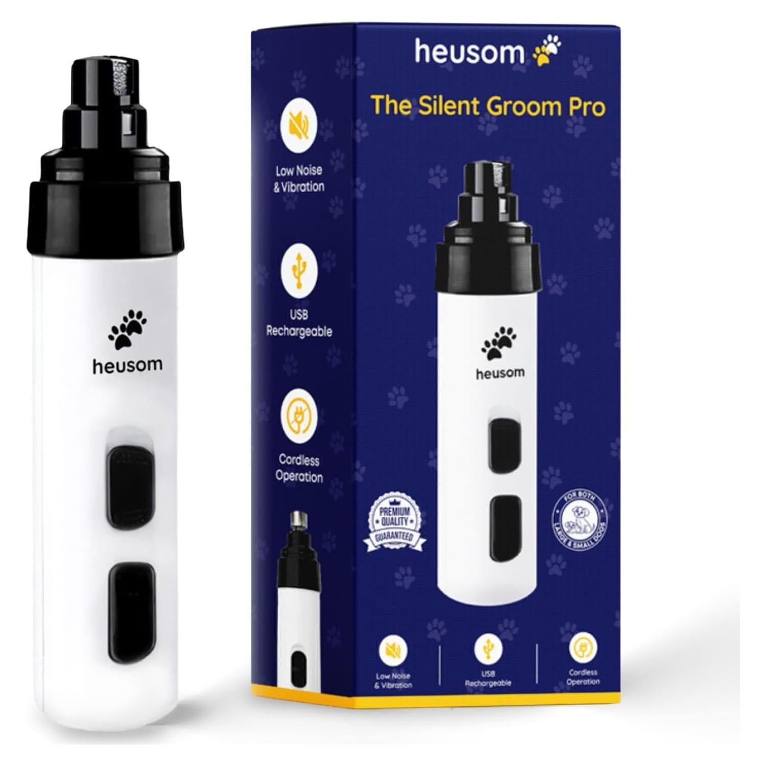 Cortador de Uñas Silent Groom Pro Heusom - Silencioso y Seguro