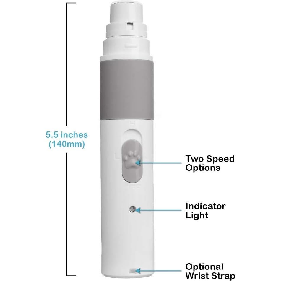 Molinillo de Uñas Eléctrico Pets First - Inalámbrico y Silencioso
