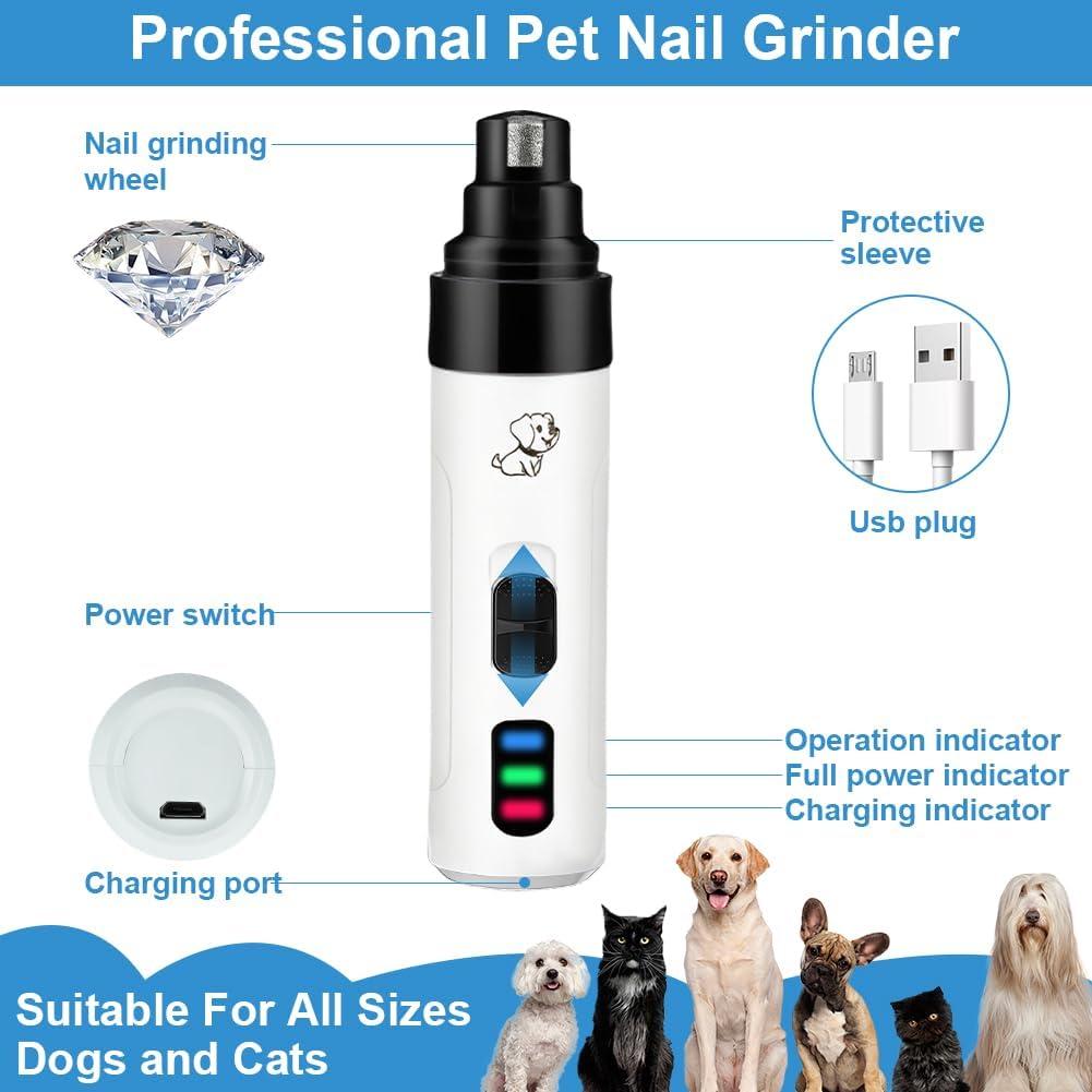 Cortador de Uñas Eléctrico Silencioso Jaxbo Pro para Perros