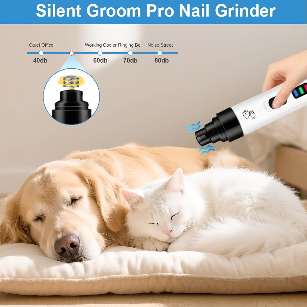 Cortador de Uñas Eléctrico Silencioso Jaxbo Pro para Perros