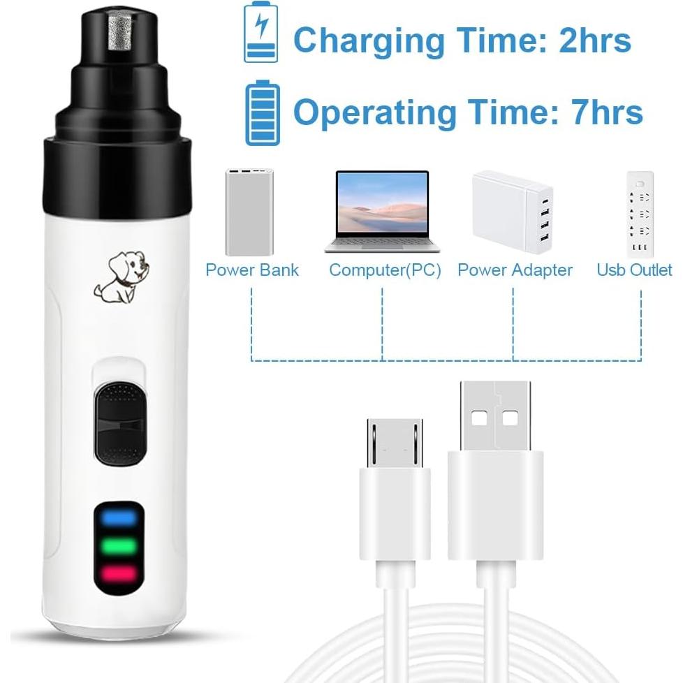 Cortador de Uñas Eléctrico Silencioso Jaxbo Pro para Perros