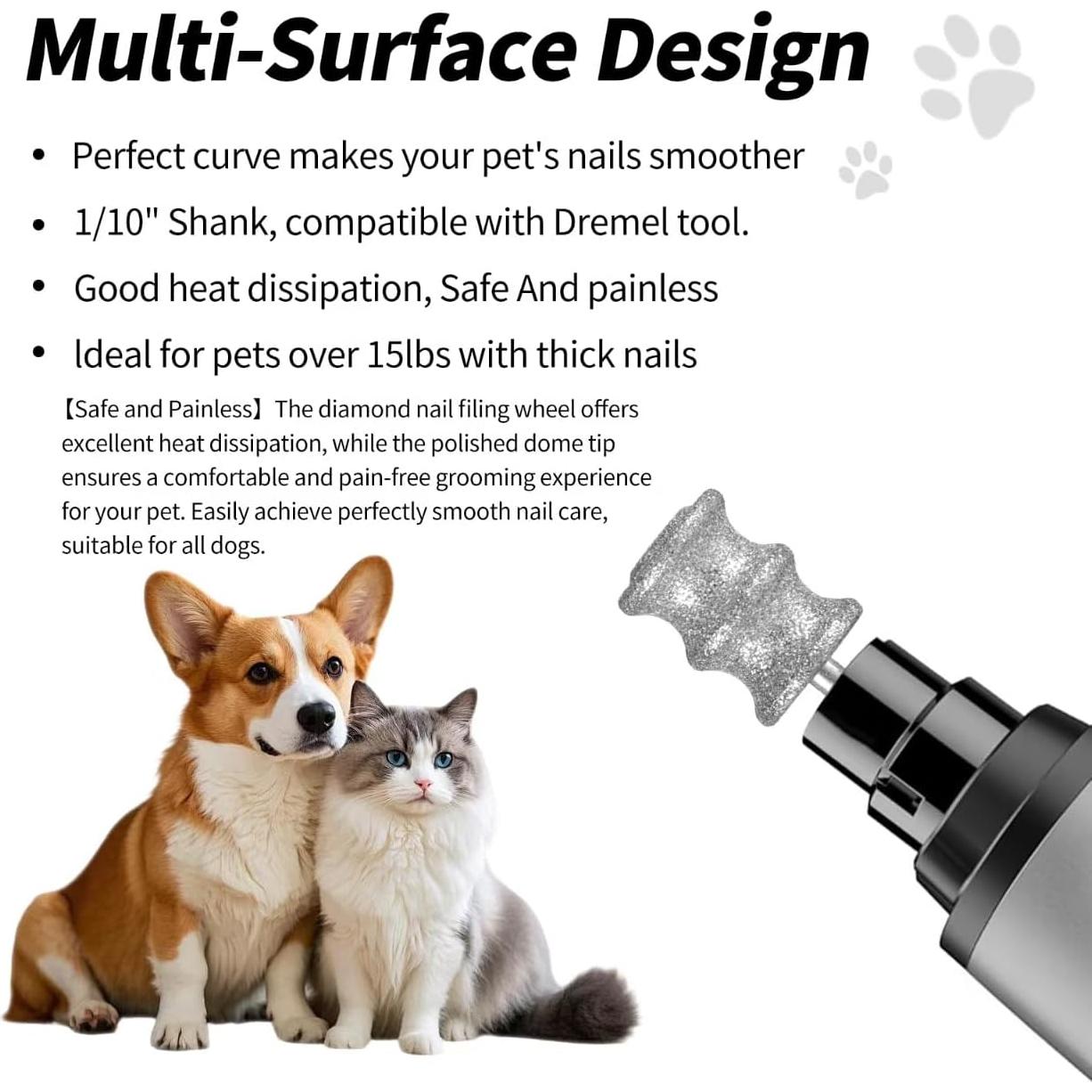 Máquina de Pulido de Uñas para Perros ZQZQMG - Accesorios 0.25 cm