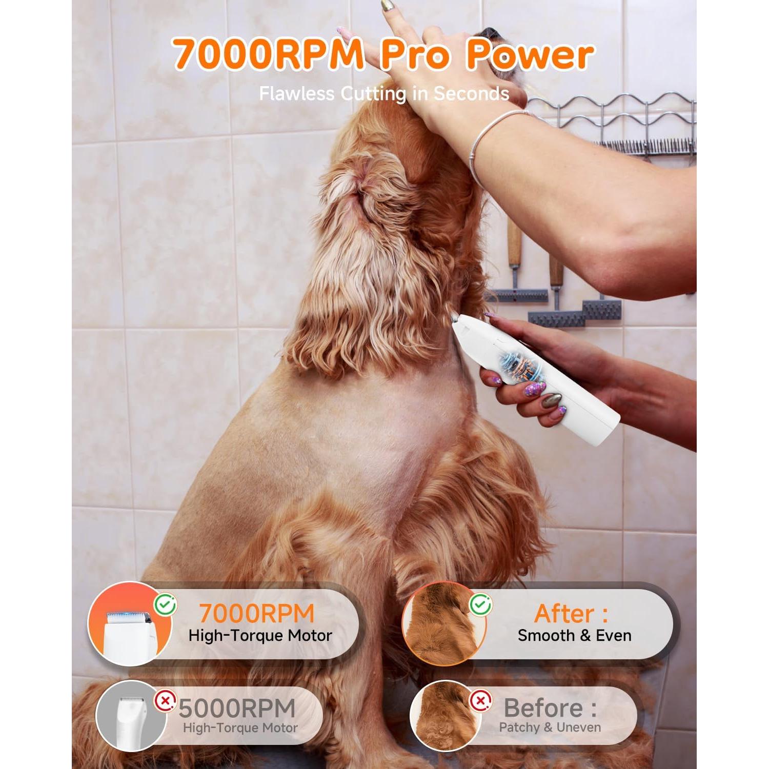 Kit de Aseo para Perros ATESON 14 en 1 Impermeable y Silencioso