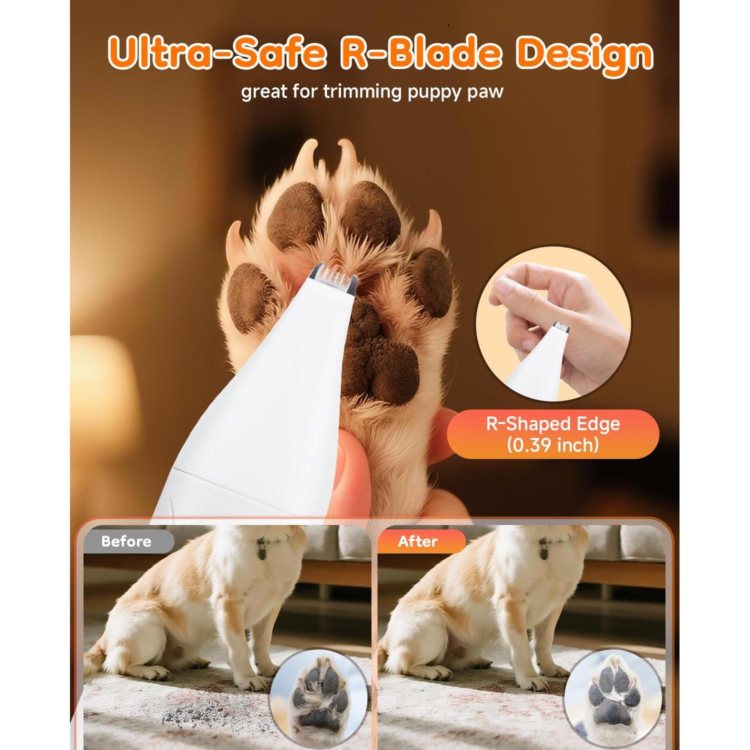 Kit de Aseo para Perros ATESON 14 en 1 Impermeable y Silencioso