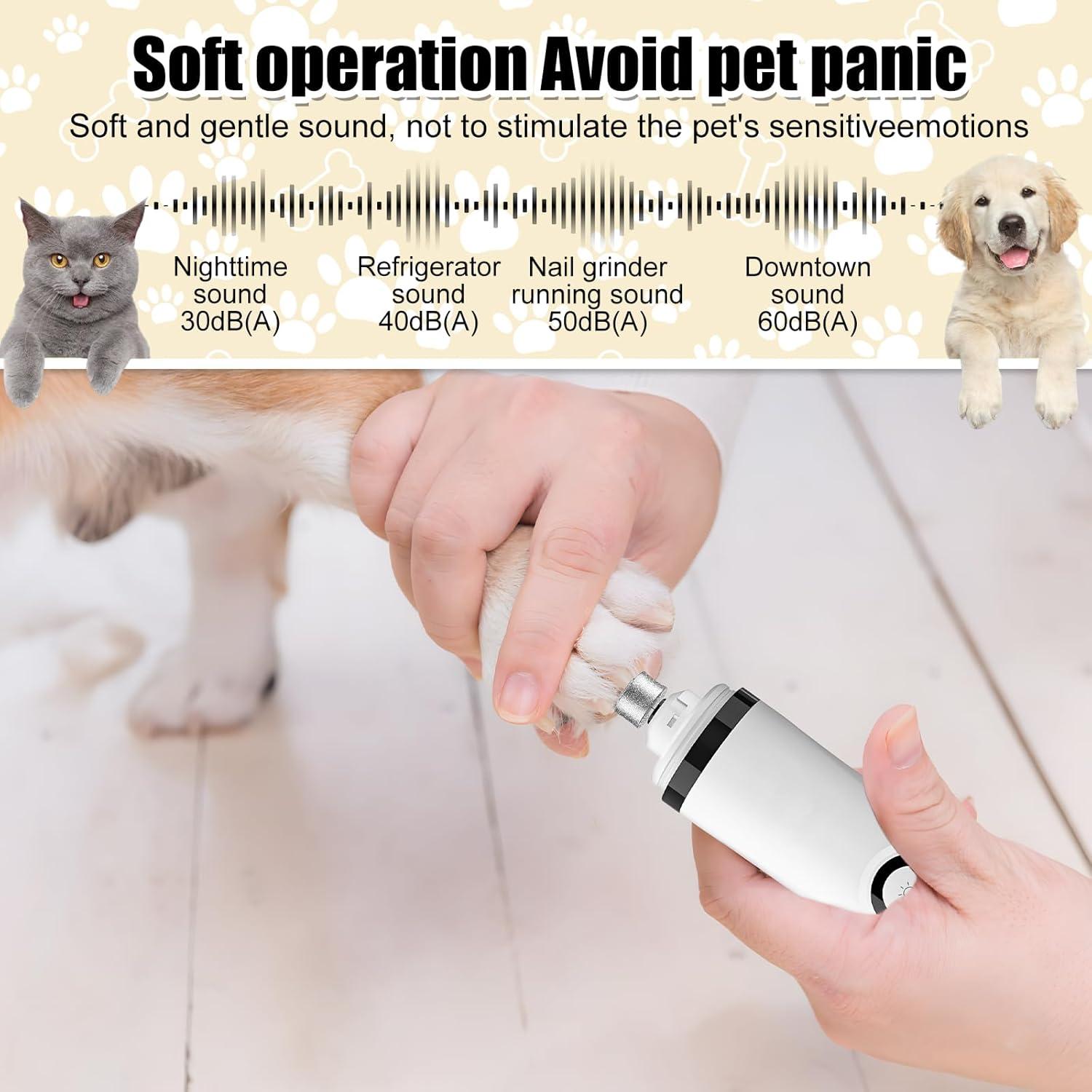 Cortador de Uñas Inalámbrico Movued con Luz LED y 3 Velocidades