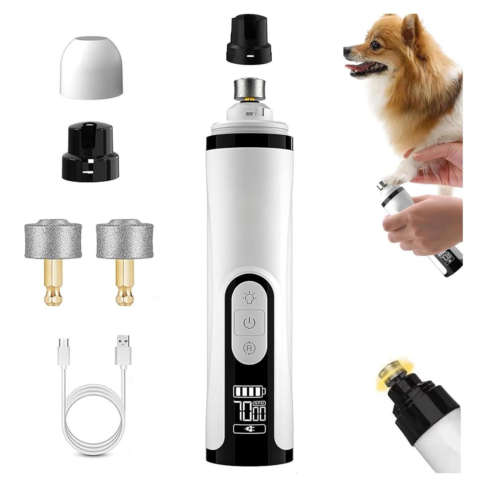 Molinillo de Uñas Silent Groom Pro 2025 para Perros y Gatos