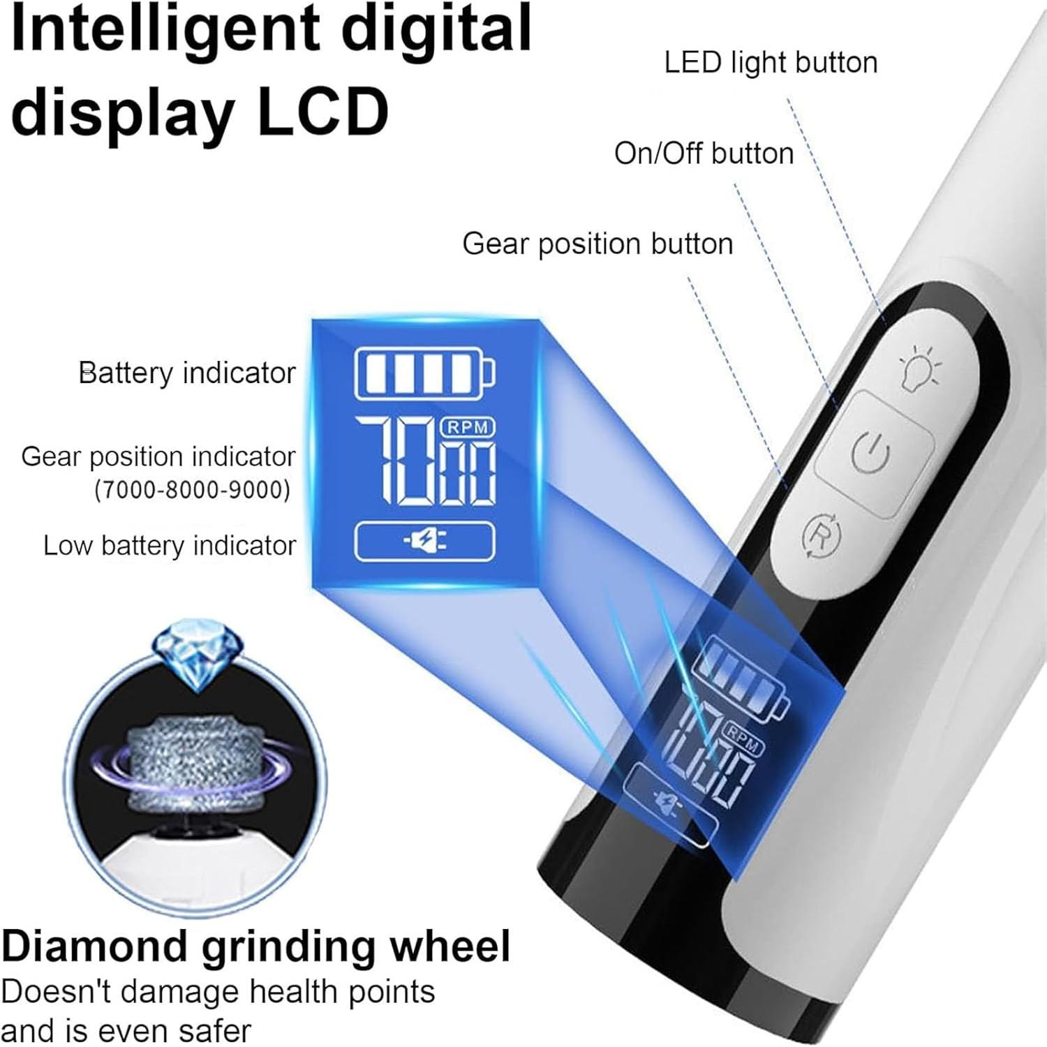 Molinillo de Uñas Silent Groom Pro 2025 para Perros y Gatos