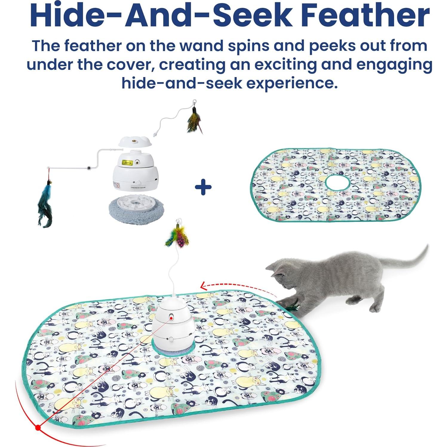 Juguete Interactivo para Gatos PawsPik 4-en-1 con Láser