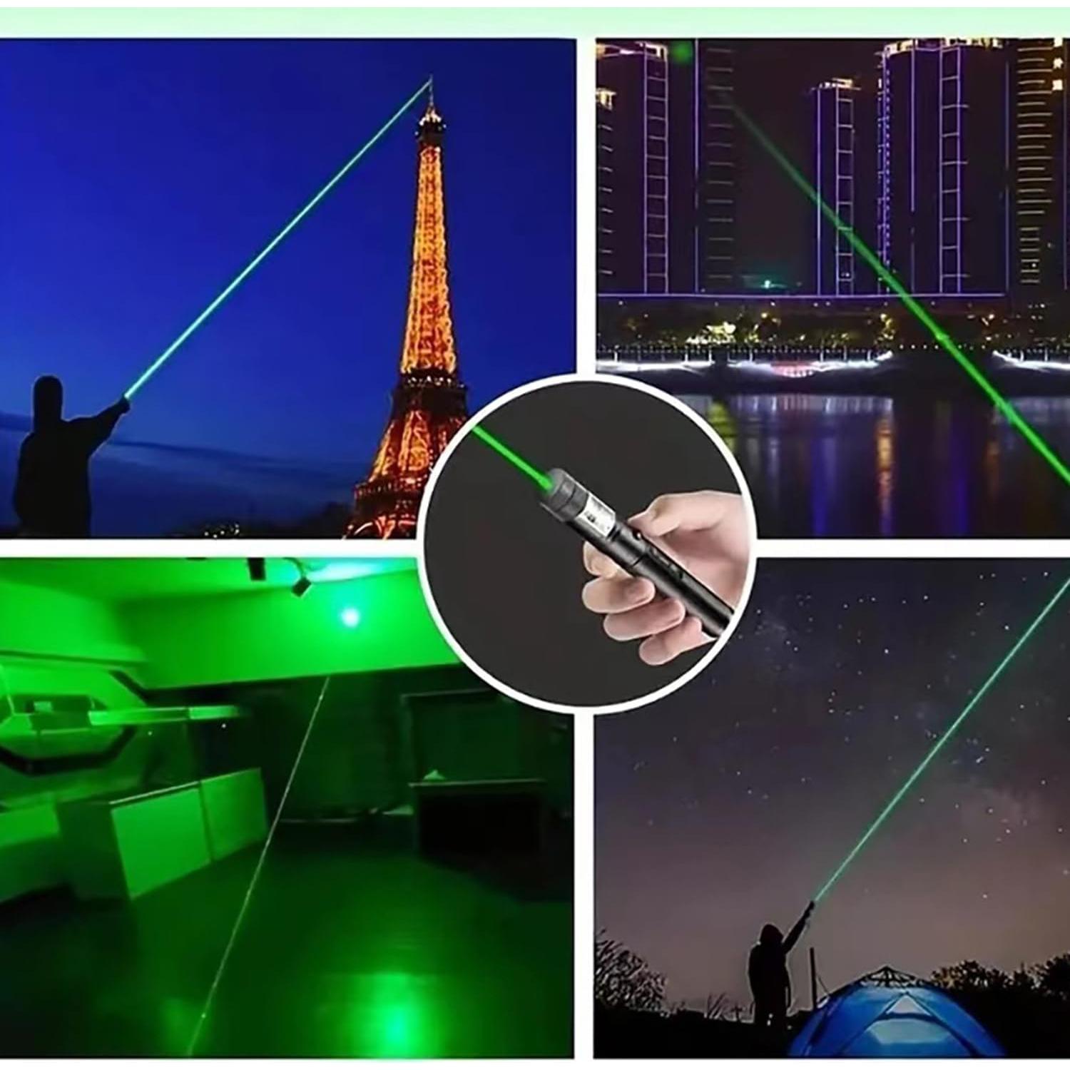 Puntero láser verde recargable USB Yiwu 15.24cm para presentaciones