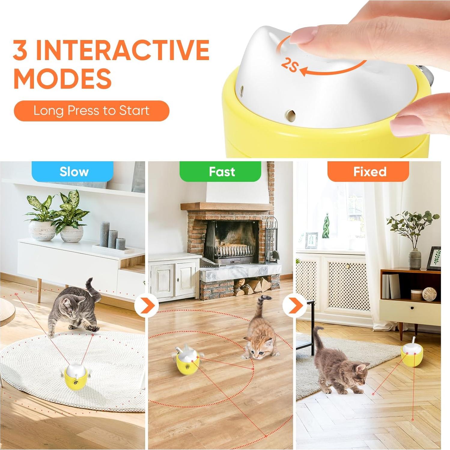 Juguete Láser Automático para Gatos Pawingcat - 3 Modos