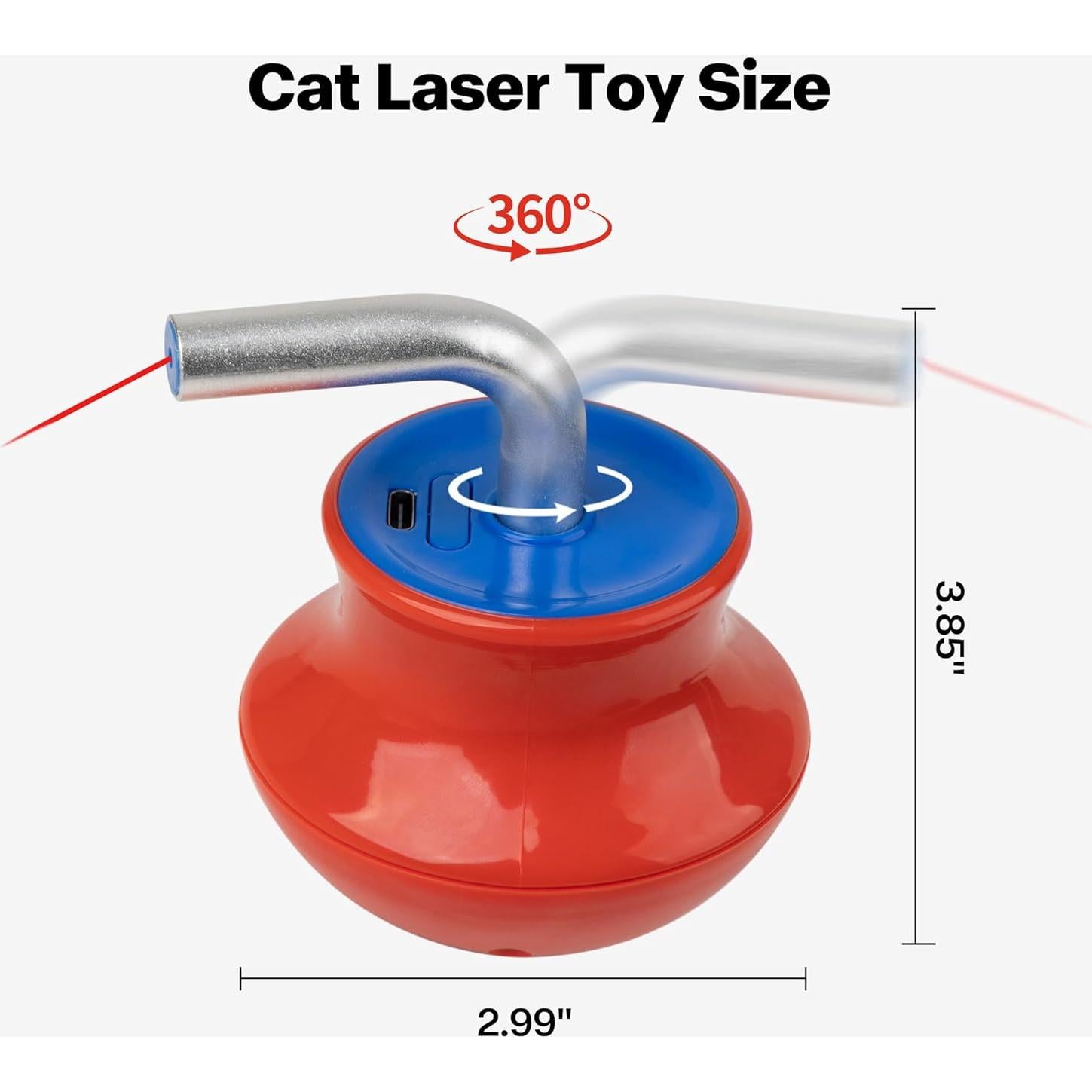 Juguete Interactivo para Gatos Pet Prime - Láser Automático 360°