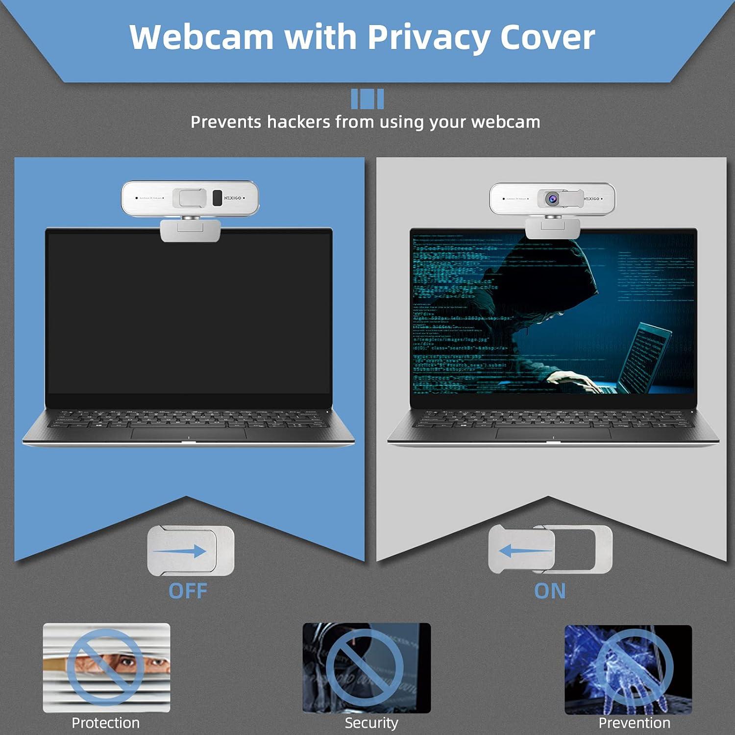 Cámara Web NexiGo N940P 2K con Zoom 3X y Control Remoto