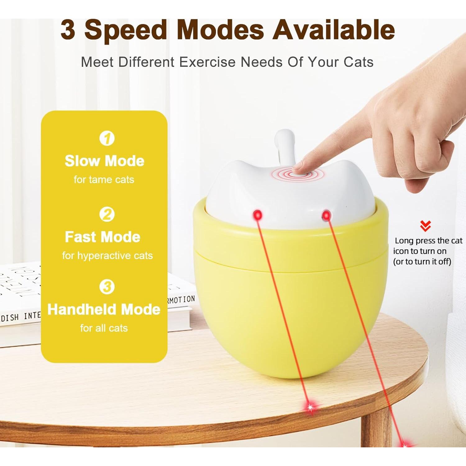 Juguete Láser Automático para Gatos FuroClaw - 3 Modos, Recargable