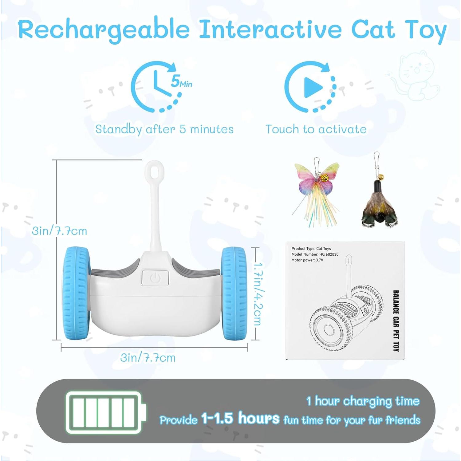Juguete Interactivo para Gatos PETFROH HQ 602030 LED Recargable