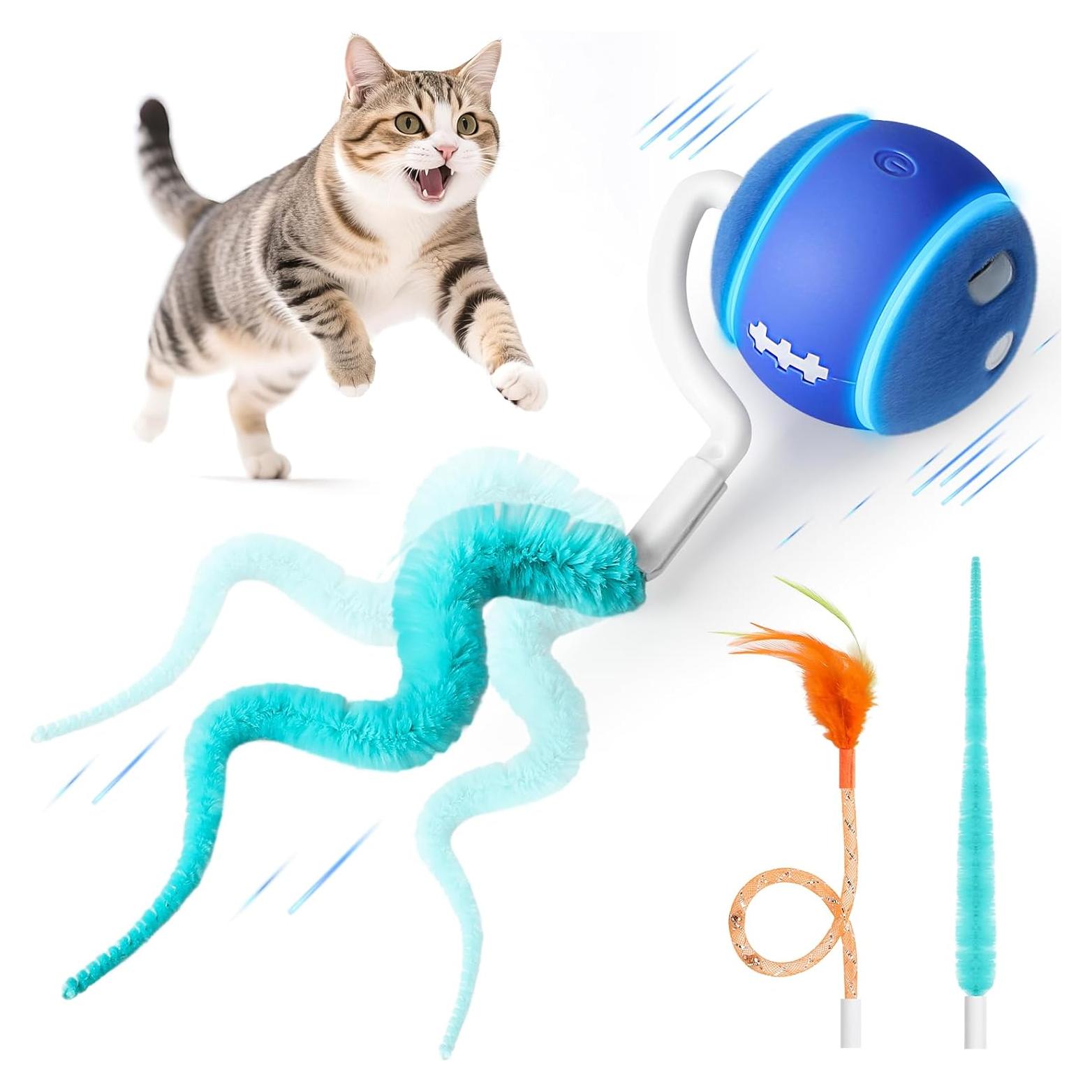 Bola de Juguete Interactiva para Gatos DDXCOO, Recargable USB