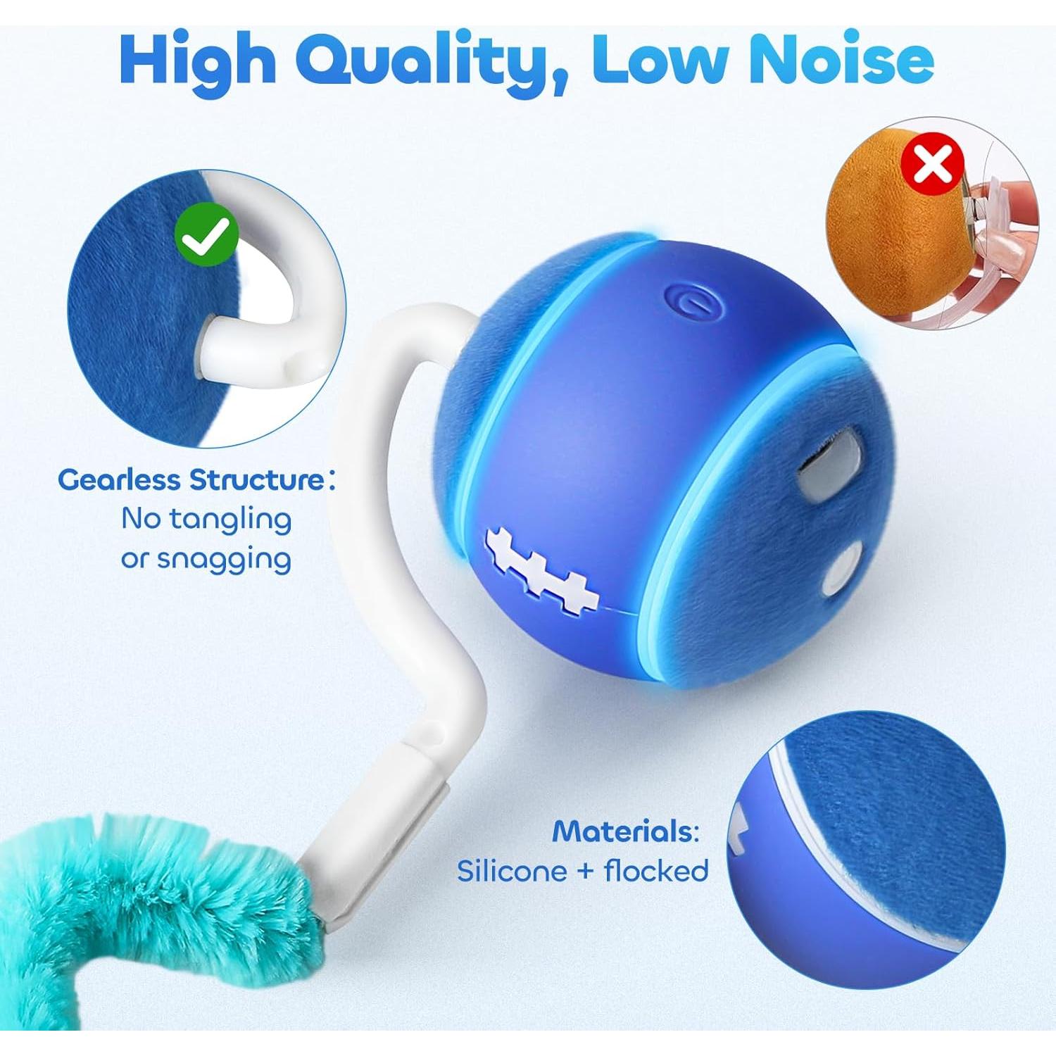 Bola de Juguete Interactiva para Gatos DDXCOO, Recargable USB