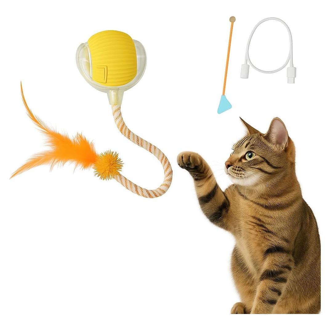 Bola de Juguete Automática para Gatos CKFPS - Recargable USB