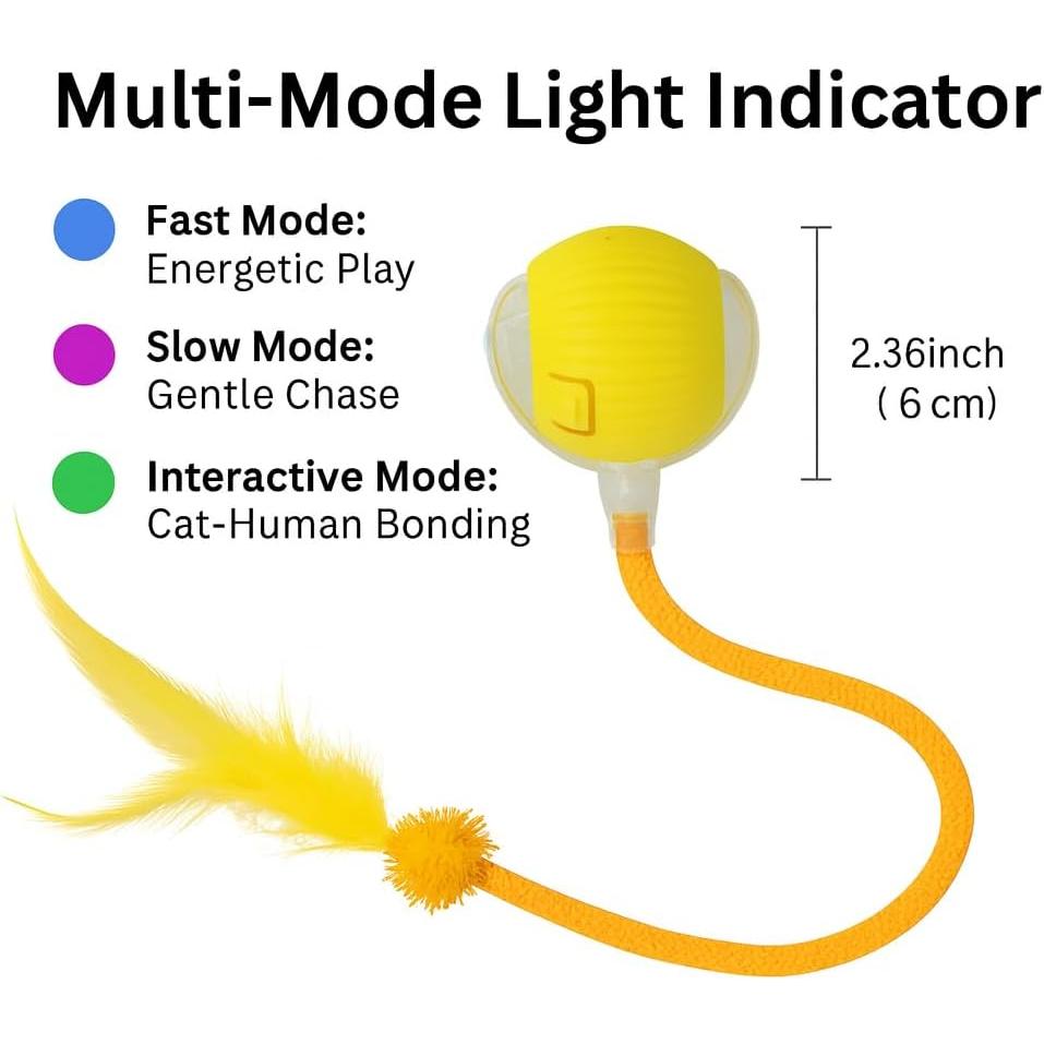 Bola de Juguete Automática para Gatos CKFPS - Recargable USB
