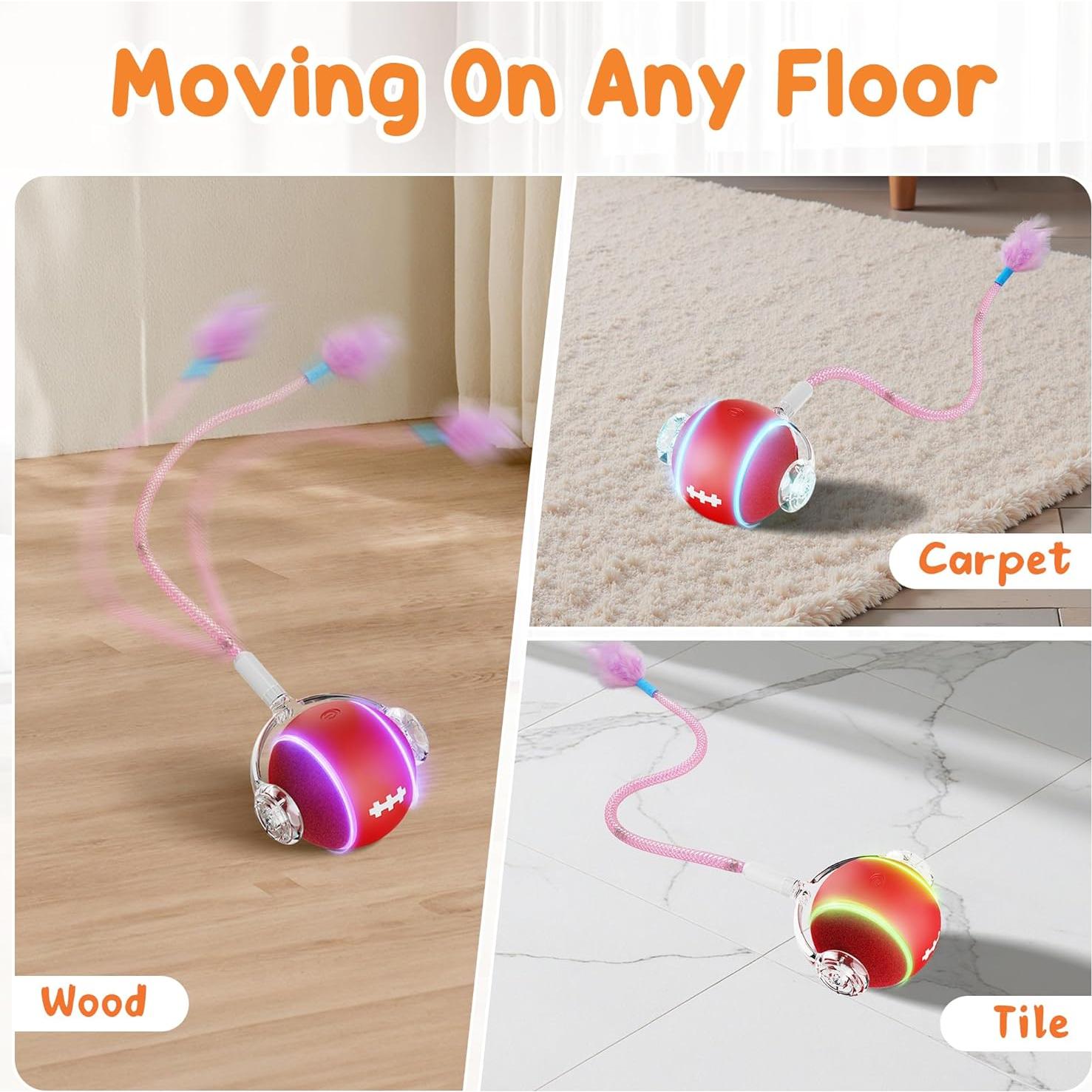 Juguete Interactivo para Gatos PANRIO, Bola Eléctrica 800mAh