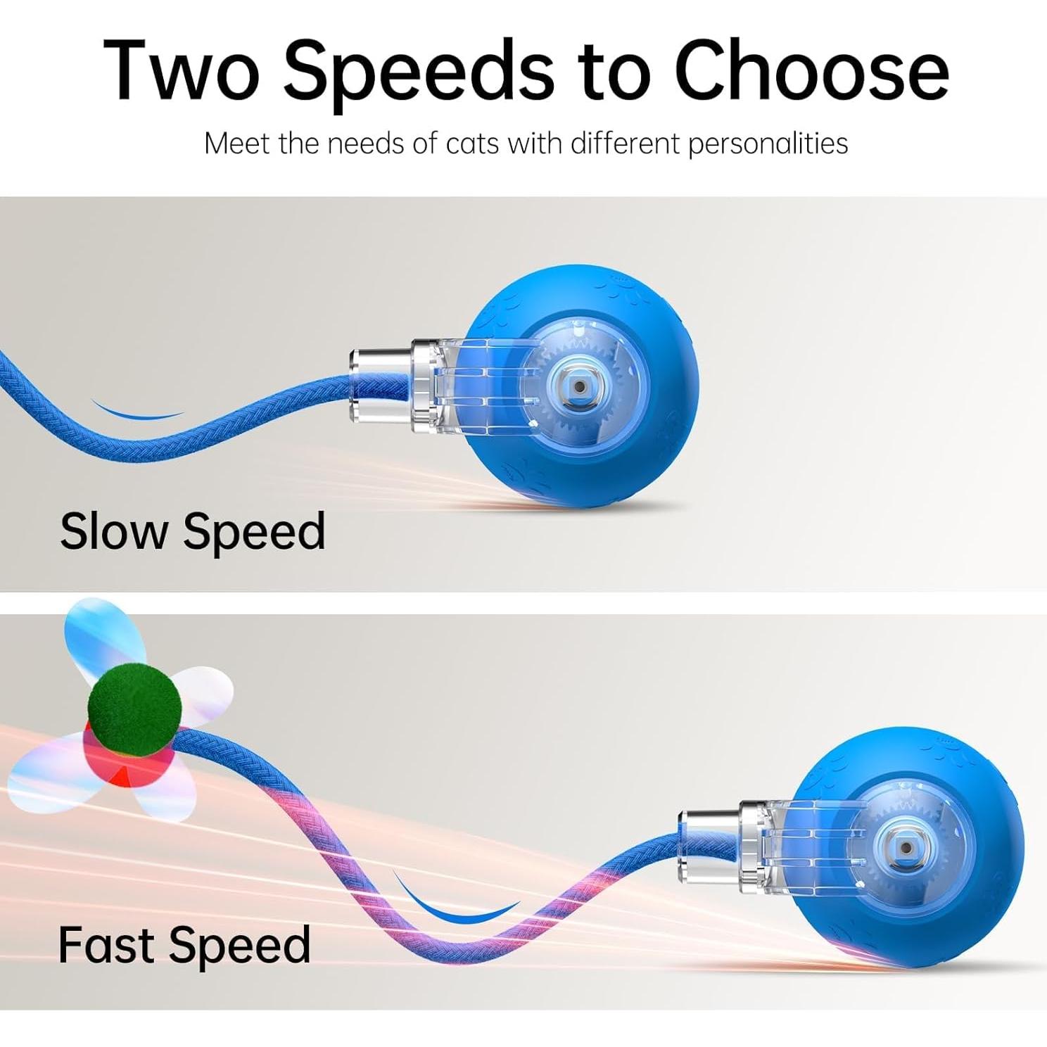 Juguete Interactivo para Gatos Morhandisn O11 Azul Recargable