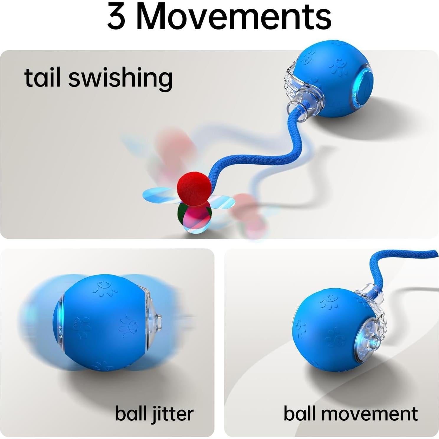 Juguete Interactivo para Gatos Morhandisn O11 Azul Recargable
