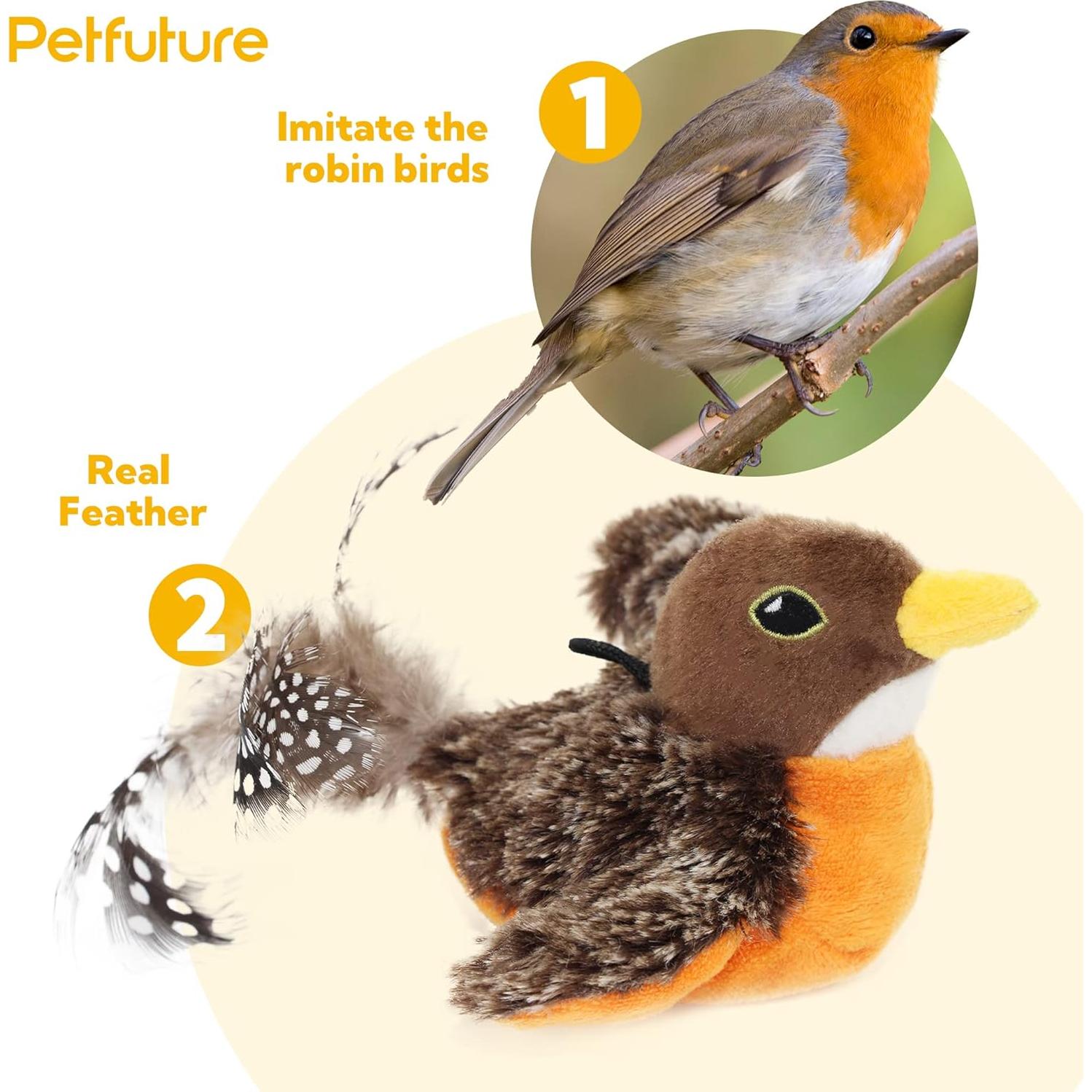 Juguete Interactivo para Gatos Petfuture Aleteador Robin USB