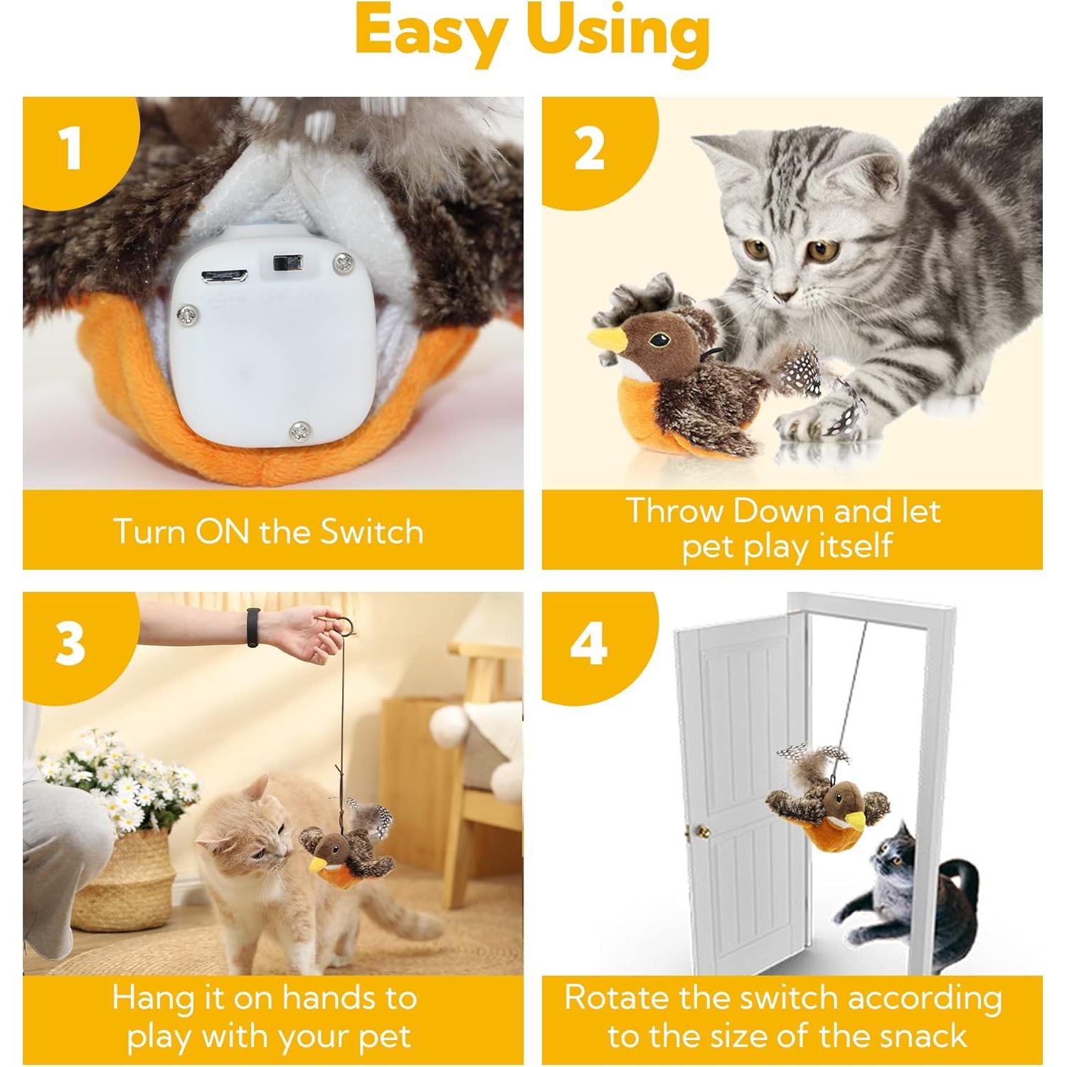 Juguete Interactivo para Gatos Petfuture Aleteador Robin USB