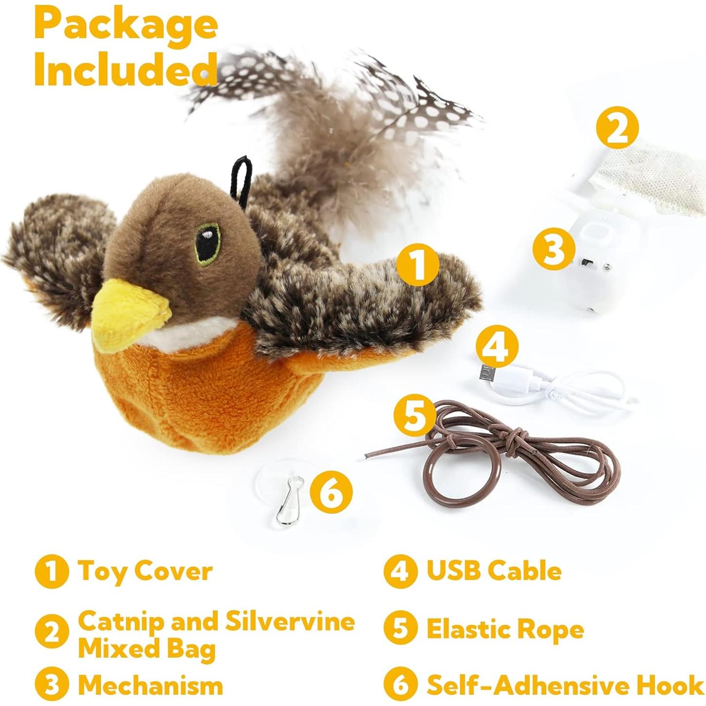 Juguete Interactivo para Gatos Petfuture Aleteador Robin USB