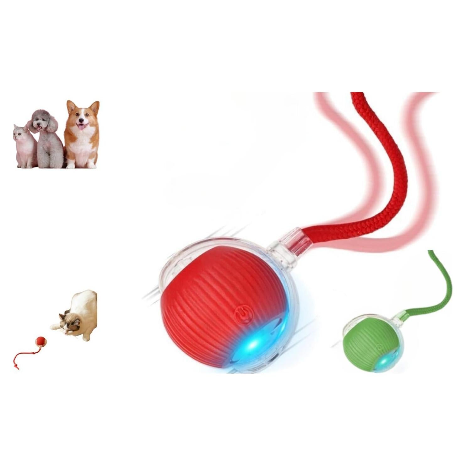 Juguete Interactivo para Gatos y Perros RivOcen Rojo 6.99cm