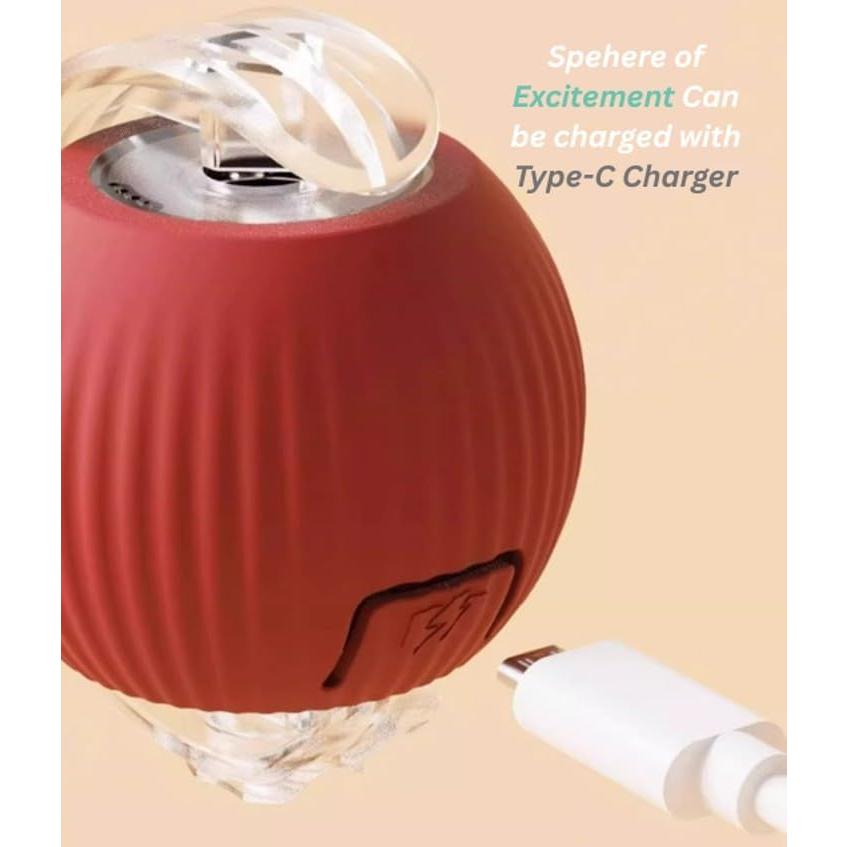 Juguete Interactivo para Gatos y Perros RivOcen Rojo 6.99cm