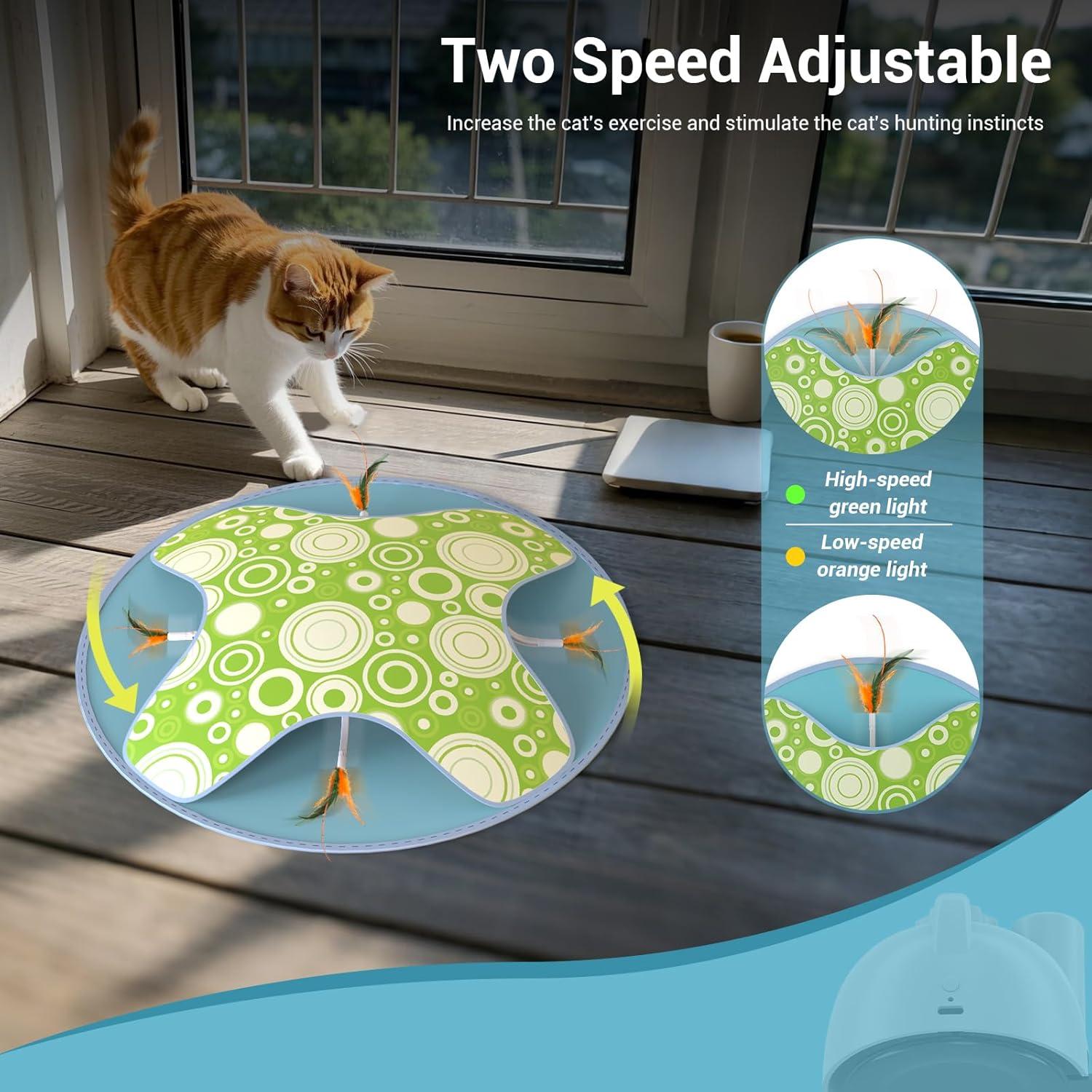 Juguete Interactivo para Gatos WAKHJAKT con Luces LED y Sonidos