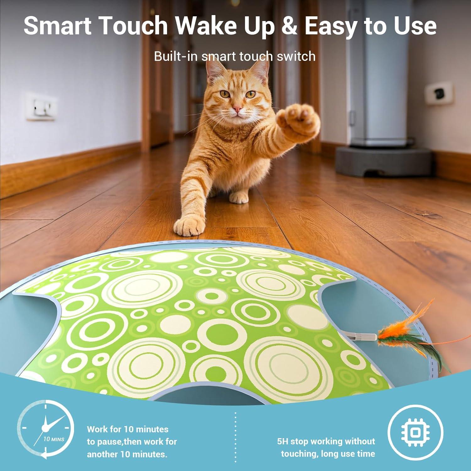 Juguete Interactivo para Gatos WAKHJAKT con Luces LED y Sonidos