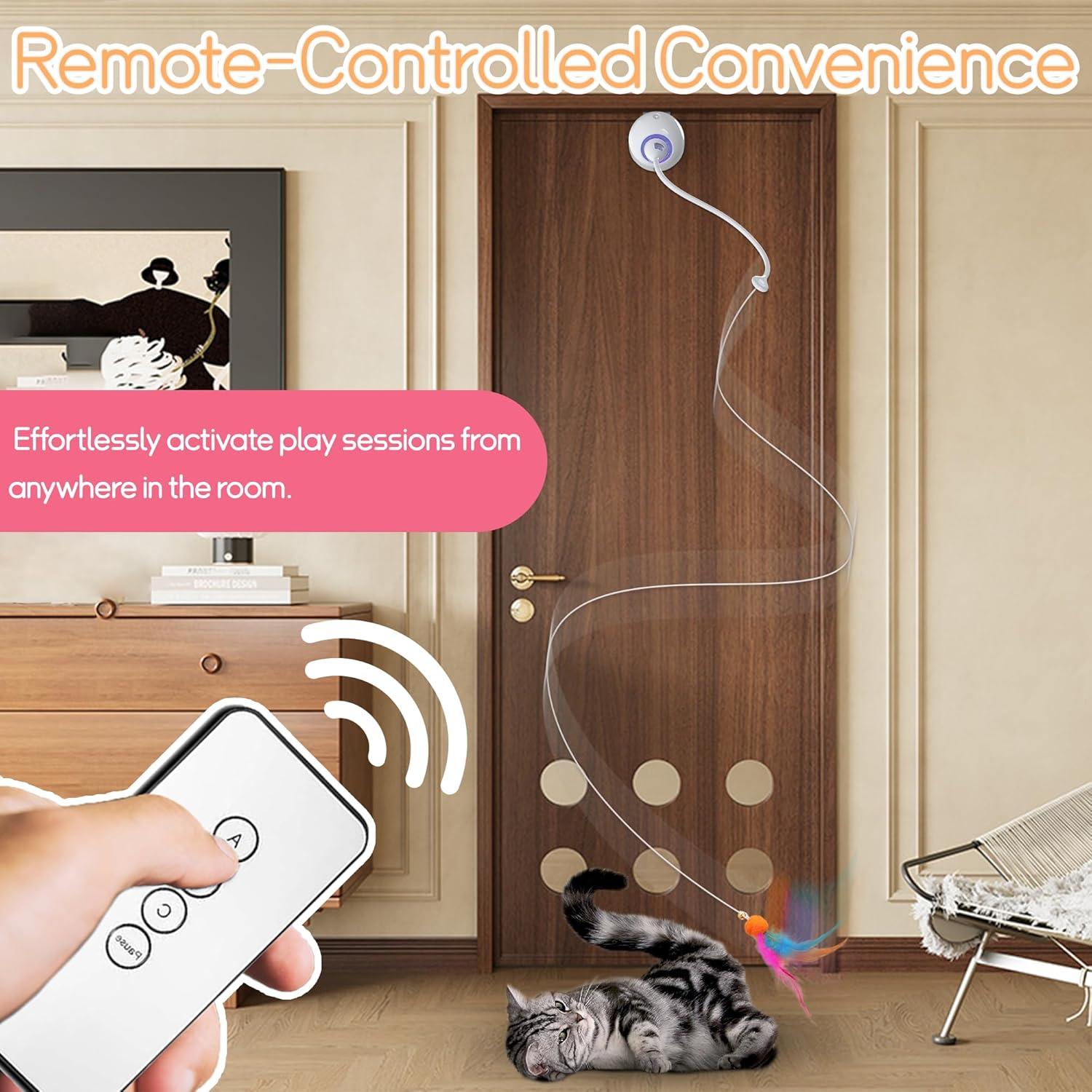 Juguete Interactivo Eléctrico para Gatos Scsuupoee Blanco