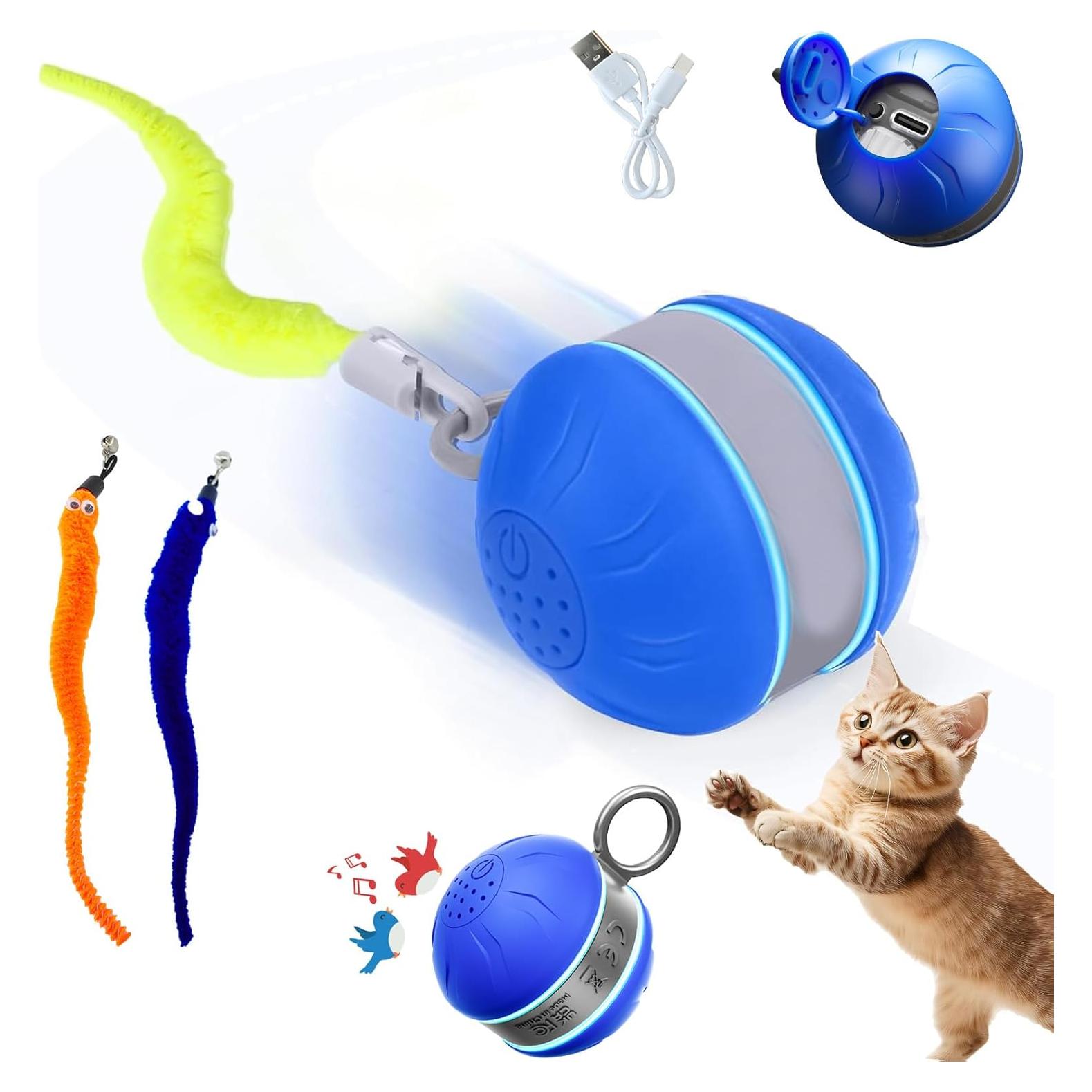 Bola de Juguete Interactiva para Gatos Speedy 2.0 Azul