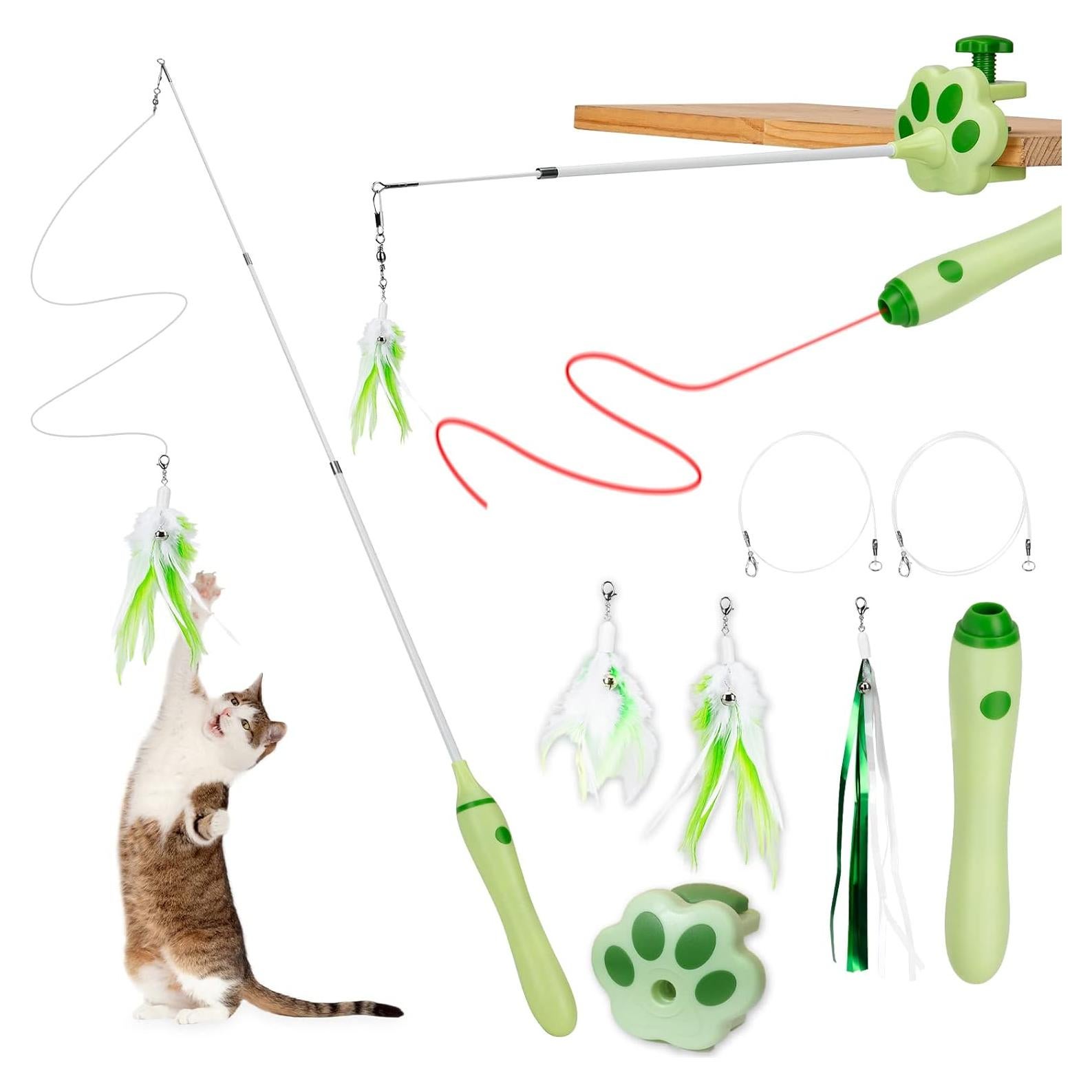 Juguete Interactivo para Gatos BEBOBLY 3 en 1 Retráctil