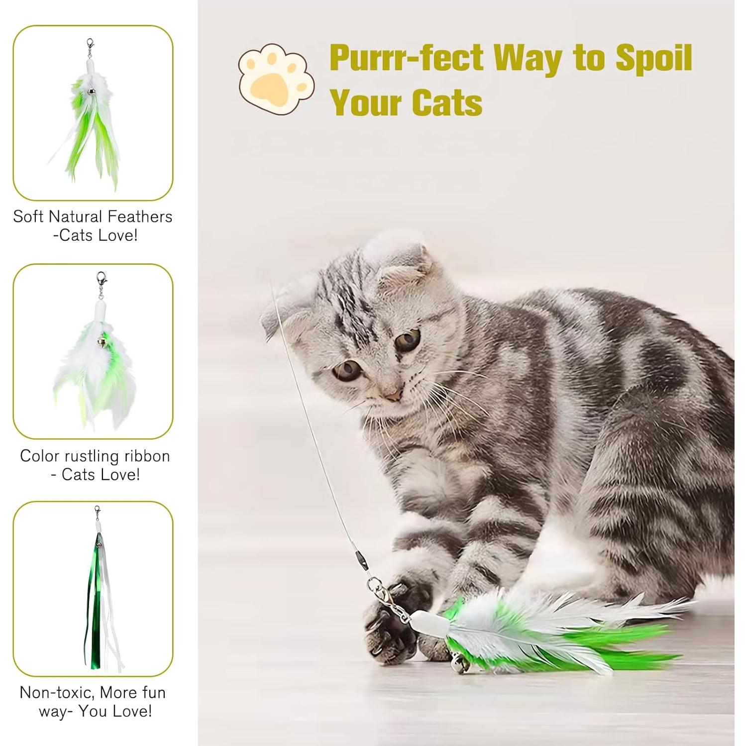 Juguete Interactivo para Gatos BEBOBLY 3 en 1 Retráctil