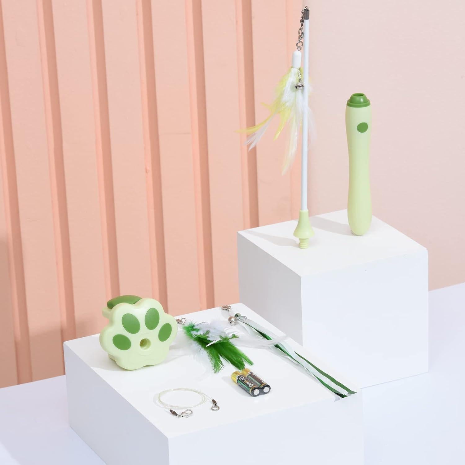 Juguete Interactivo para Gatos BEBOBLY 3 en 1 Retráctil