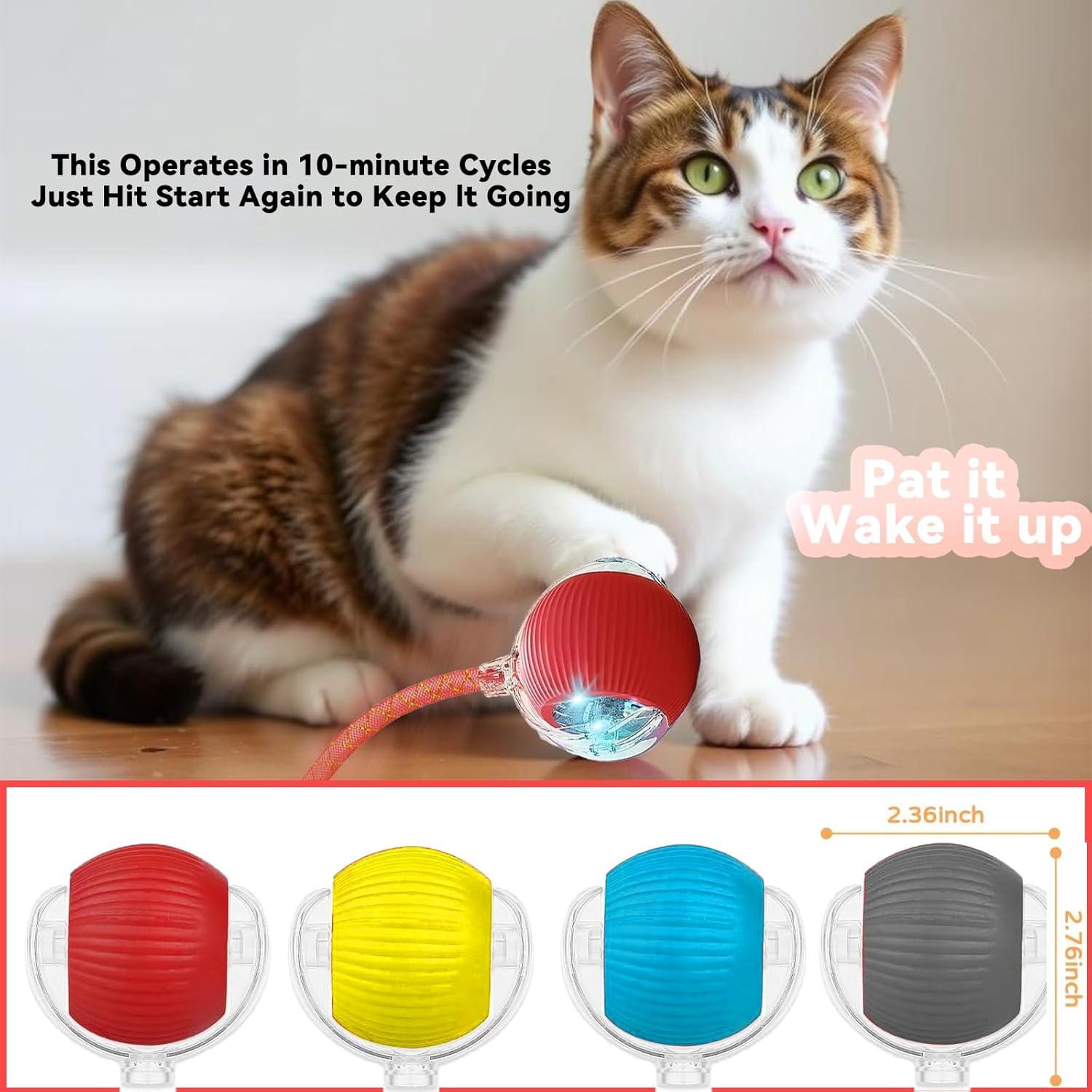 Juguete Interactivo para Gatos Speedy 2.0 con Cola Elástica