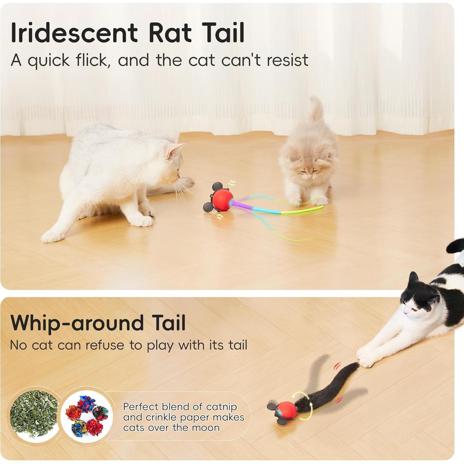 Juguete Interactivo para Gatos Potaroma Bola 5.1 cm Recargable