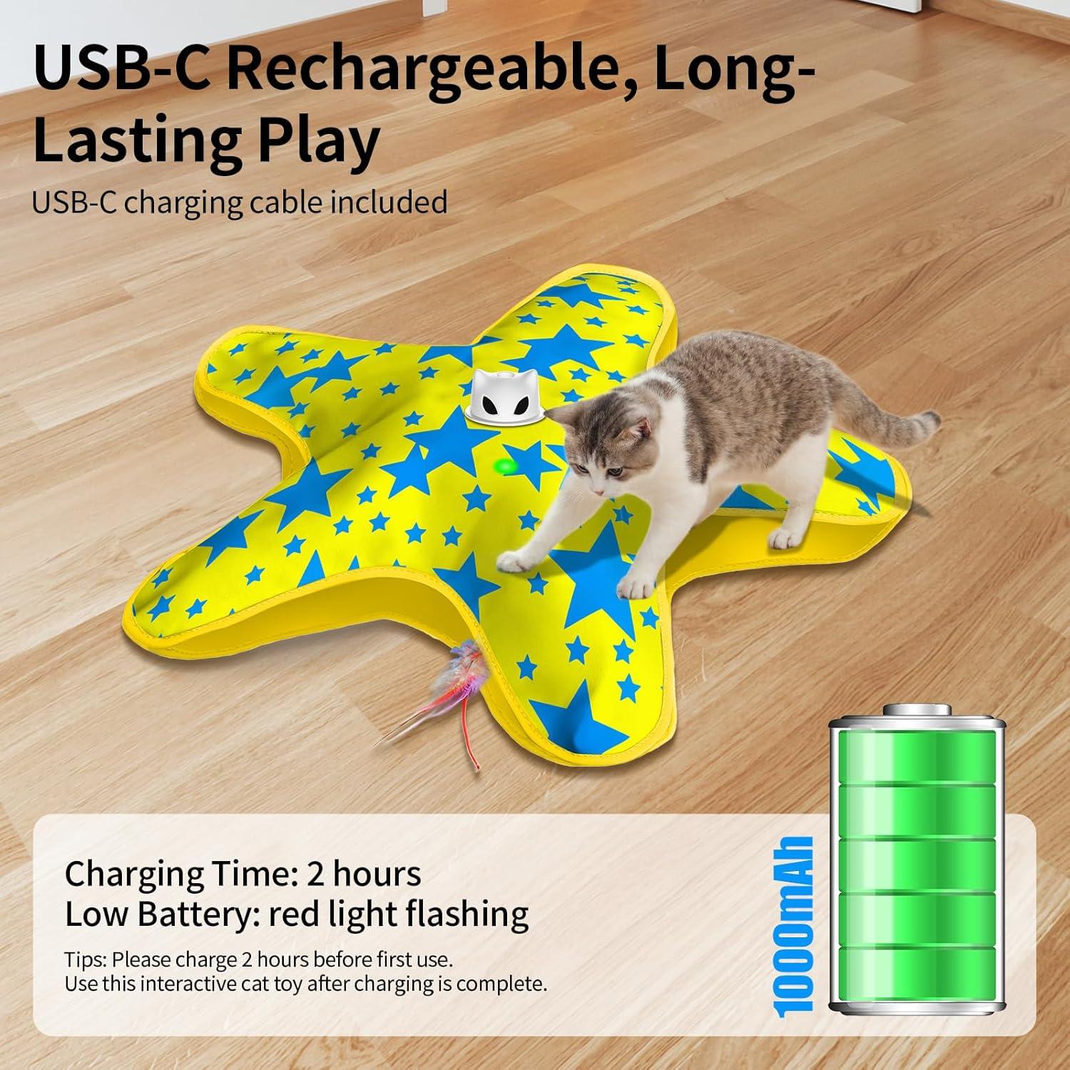 Juguete Interactivo para Gatos DDXCOO OK013 Recargable 11.68cm