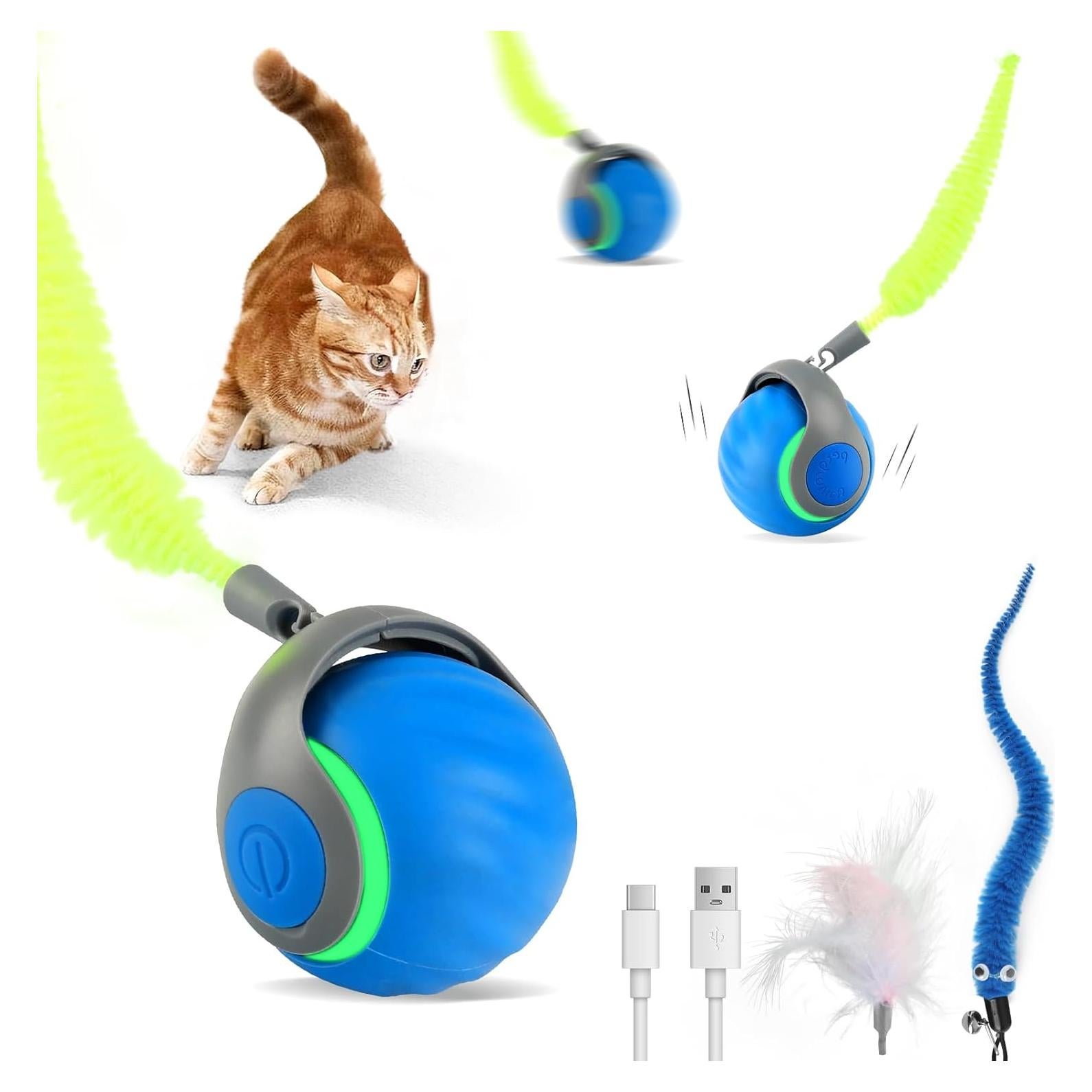 Bola de Juguete Interactiva para Gatos LDZ&CHX - Recargable USB