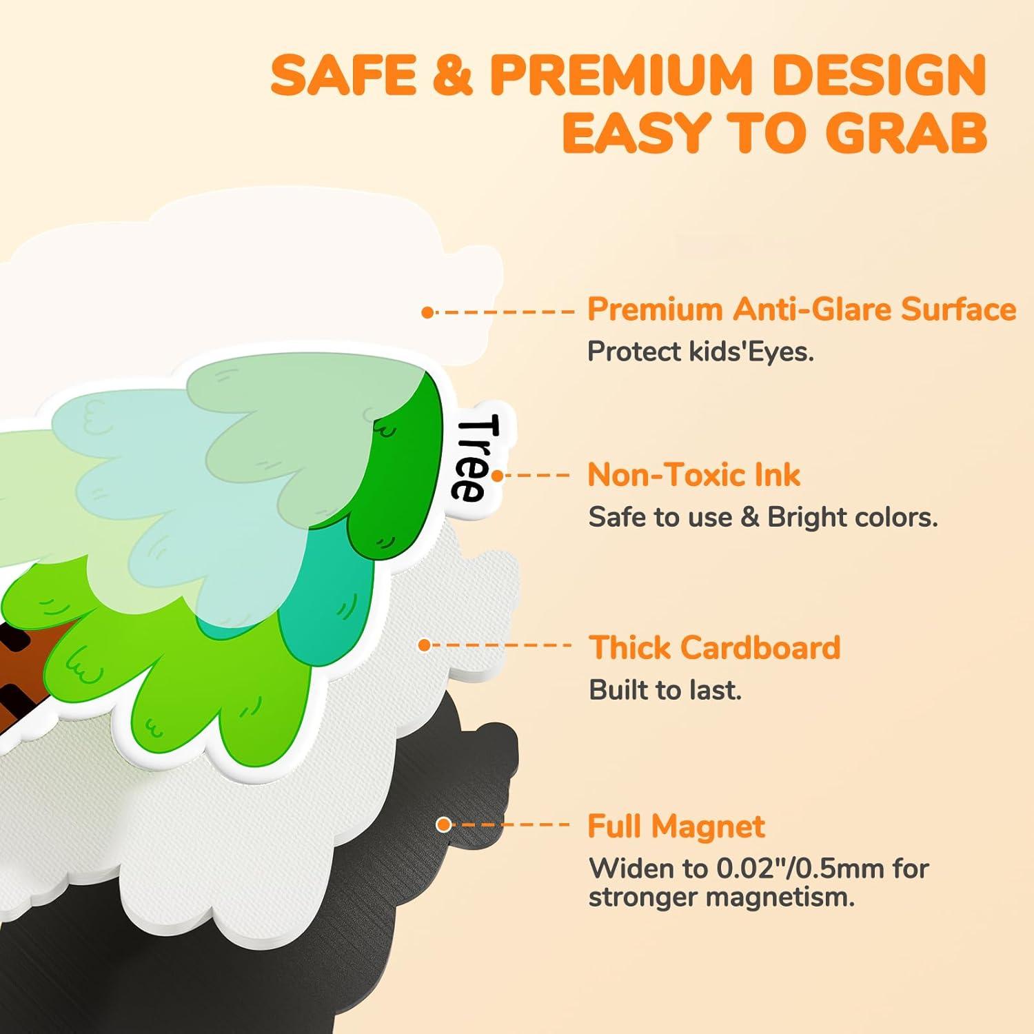 Imanes de Nevera JoyCat para Niños - 26 Juguetes Magnéticos