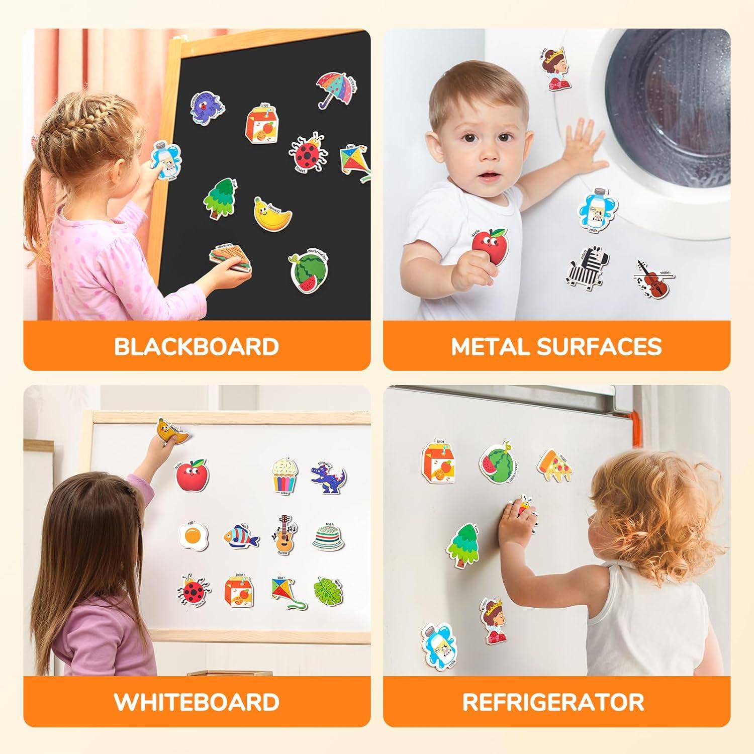 Imanes de Nevera JoyCat para Niños - 26 Juguetes Magnéticos