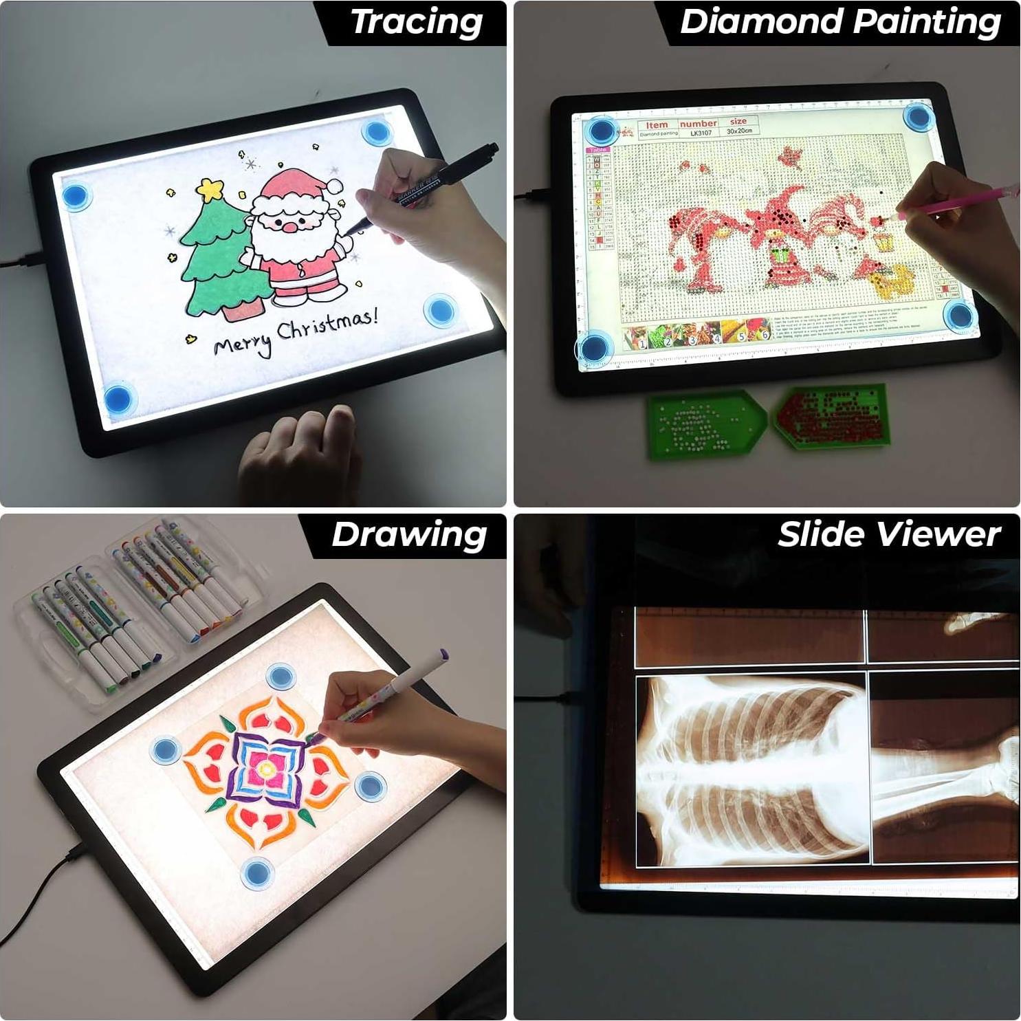 Caja de Luz A4 Heanolier LED Magnética Ajustable 31.6x21.8cm