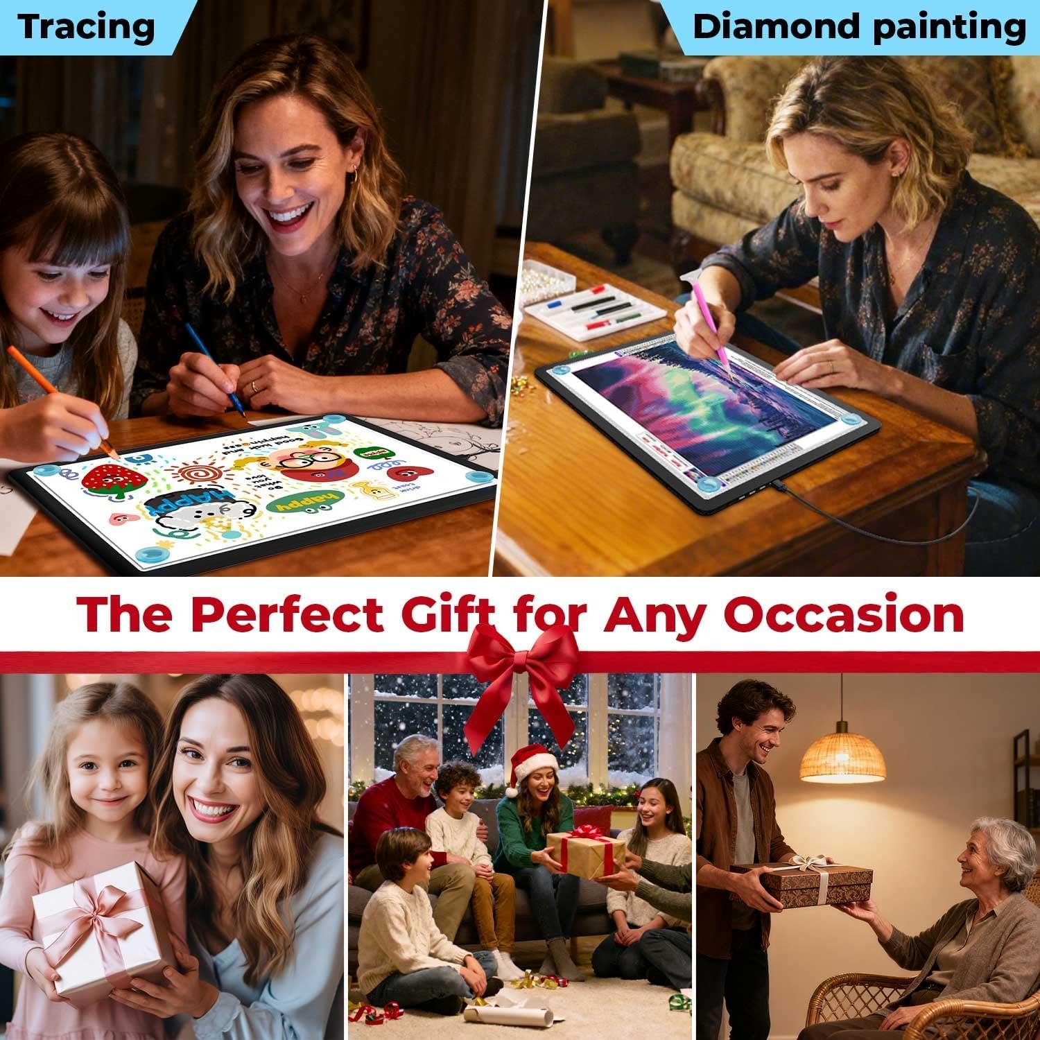 Caja de Luz A4 Heanolier LED Magnética Ajustable 31.6x21.8cm