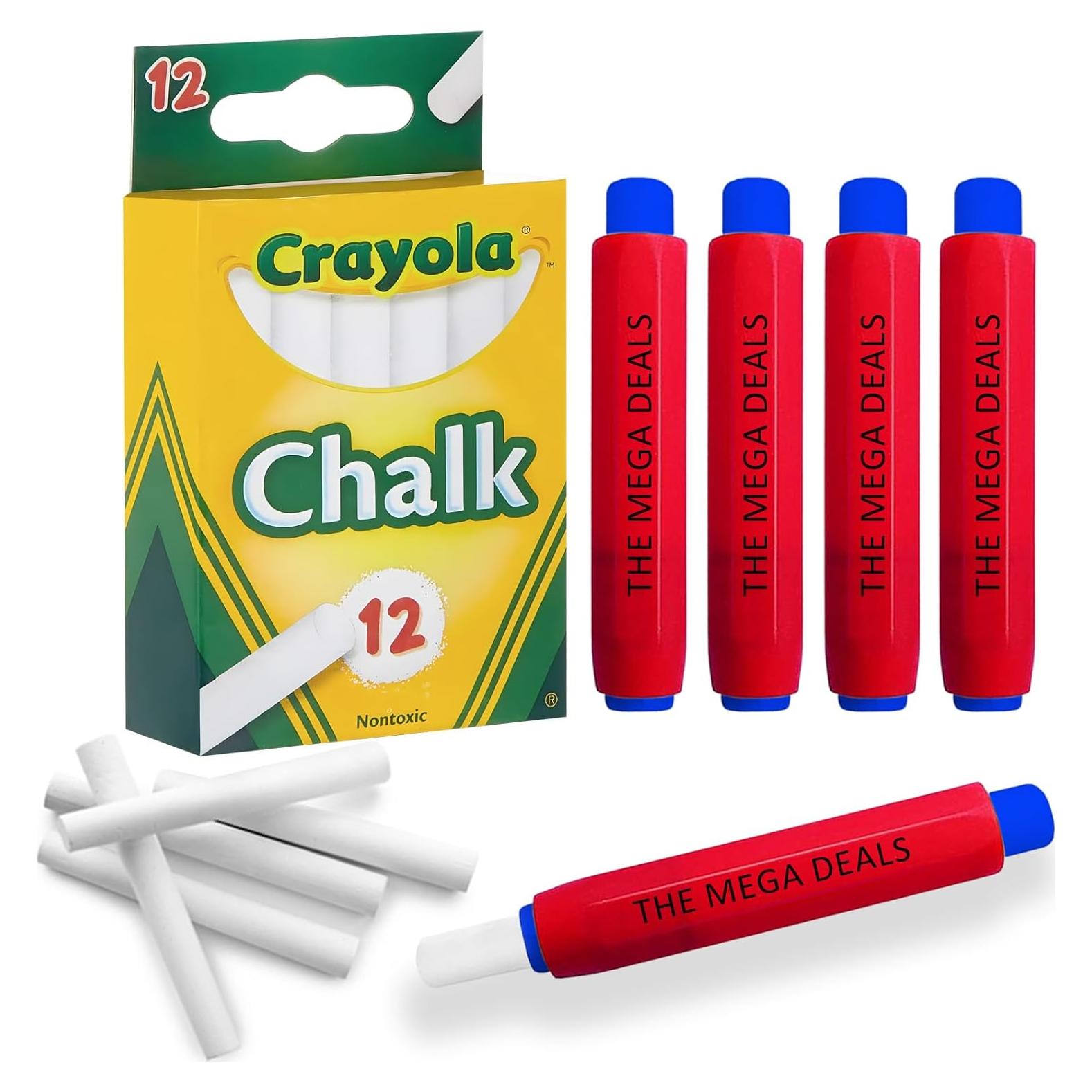 Tiza Blanca para Pizarra The Mega Deals - Paquete de 12