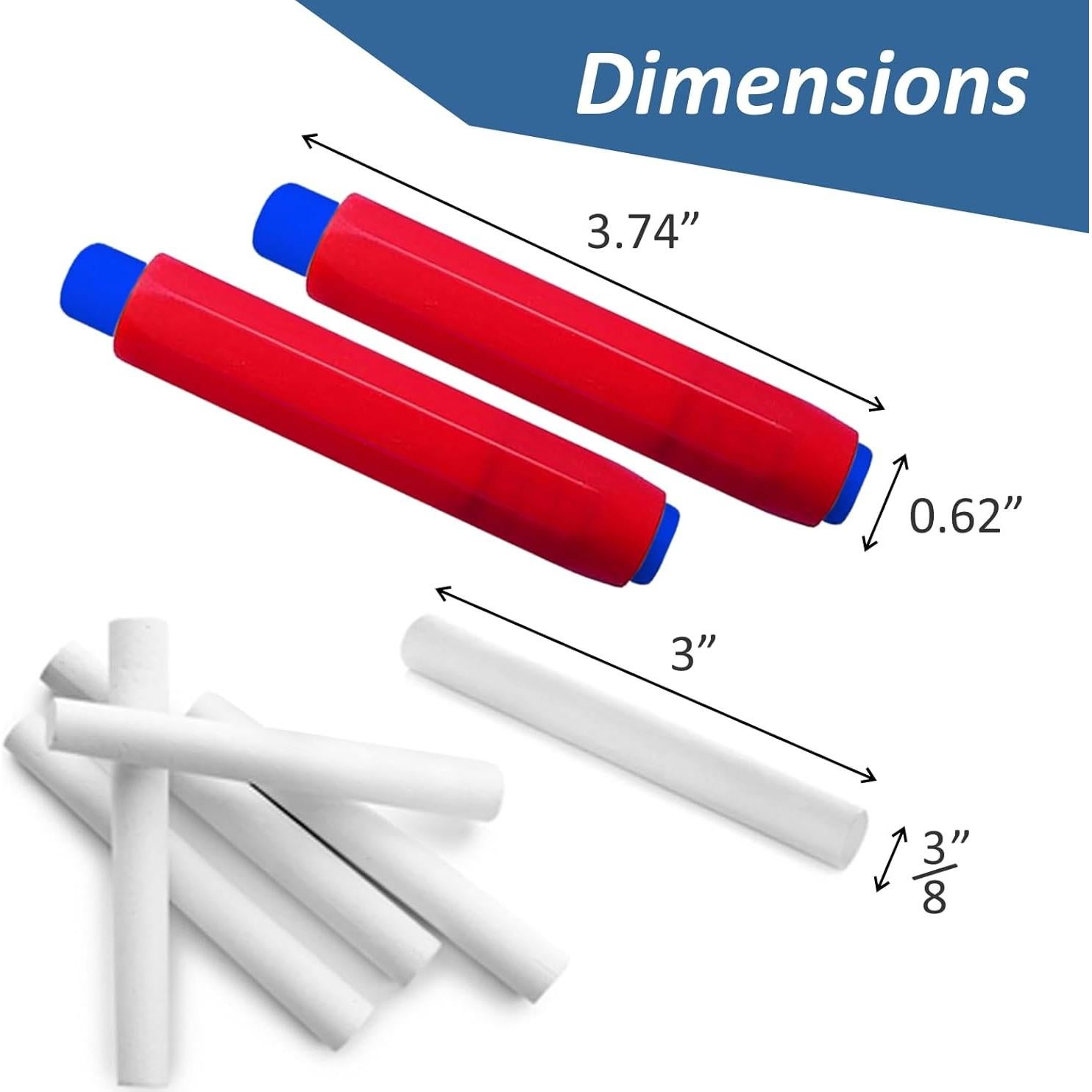 Tiza Blanca para Pizarra The Mega Deals - Paquete de 12