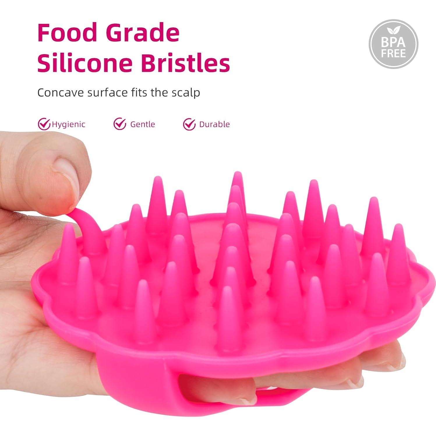 Masajeador de Cuero Cabelludo MTDLYICE Rojo - Exfoliante Suave