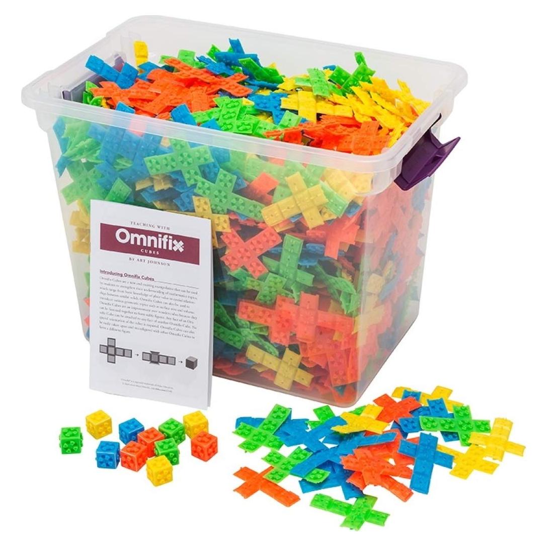 Cubos Omnifix Didax - Juego de 1000 piezas para matemáticas