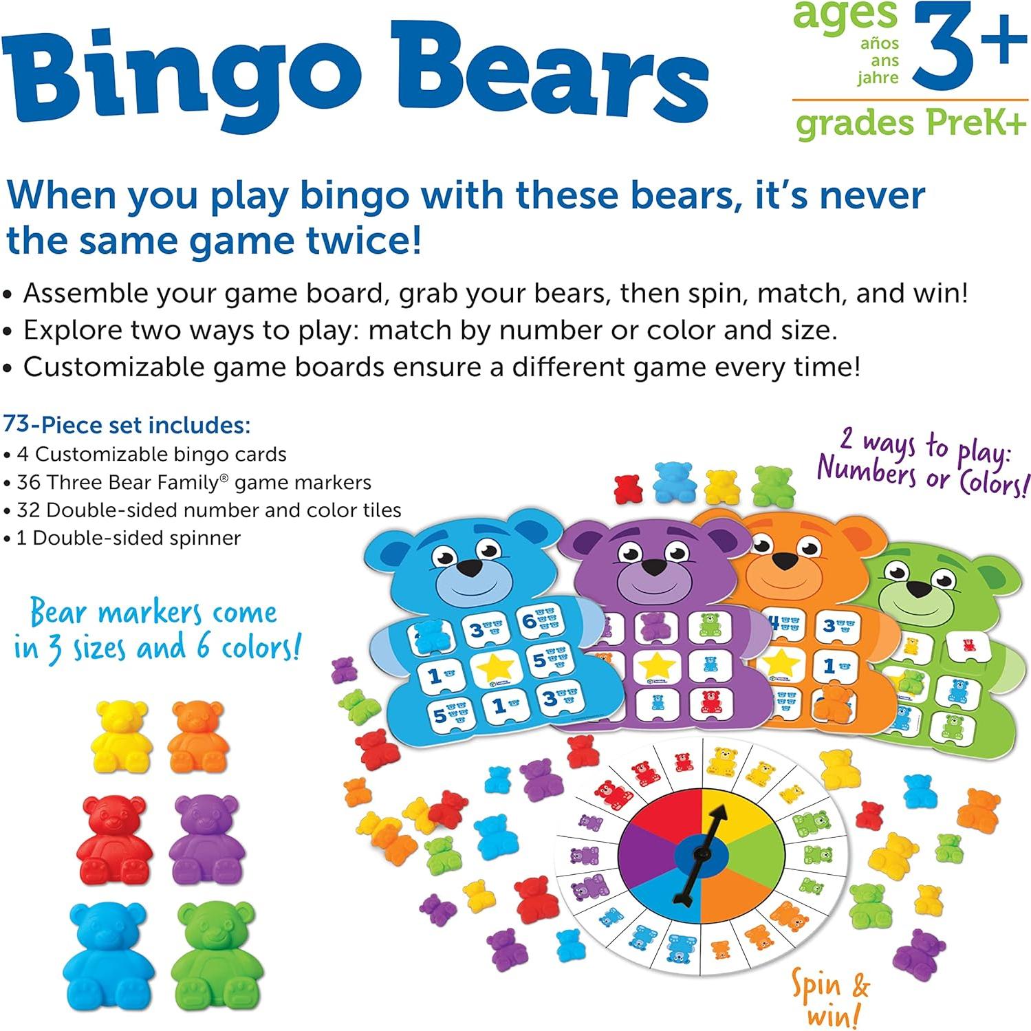 Juego de Bingo Personalizado Recursos de Aprendizaje 73 Piezas